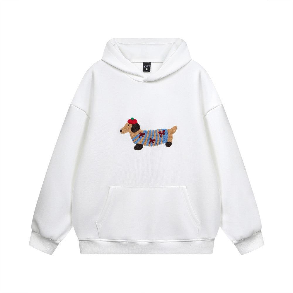 Wiener Dog Embroidered Hoodie