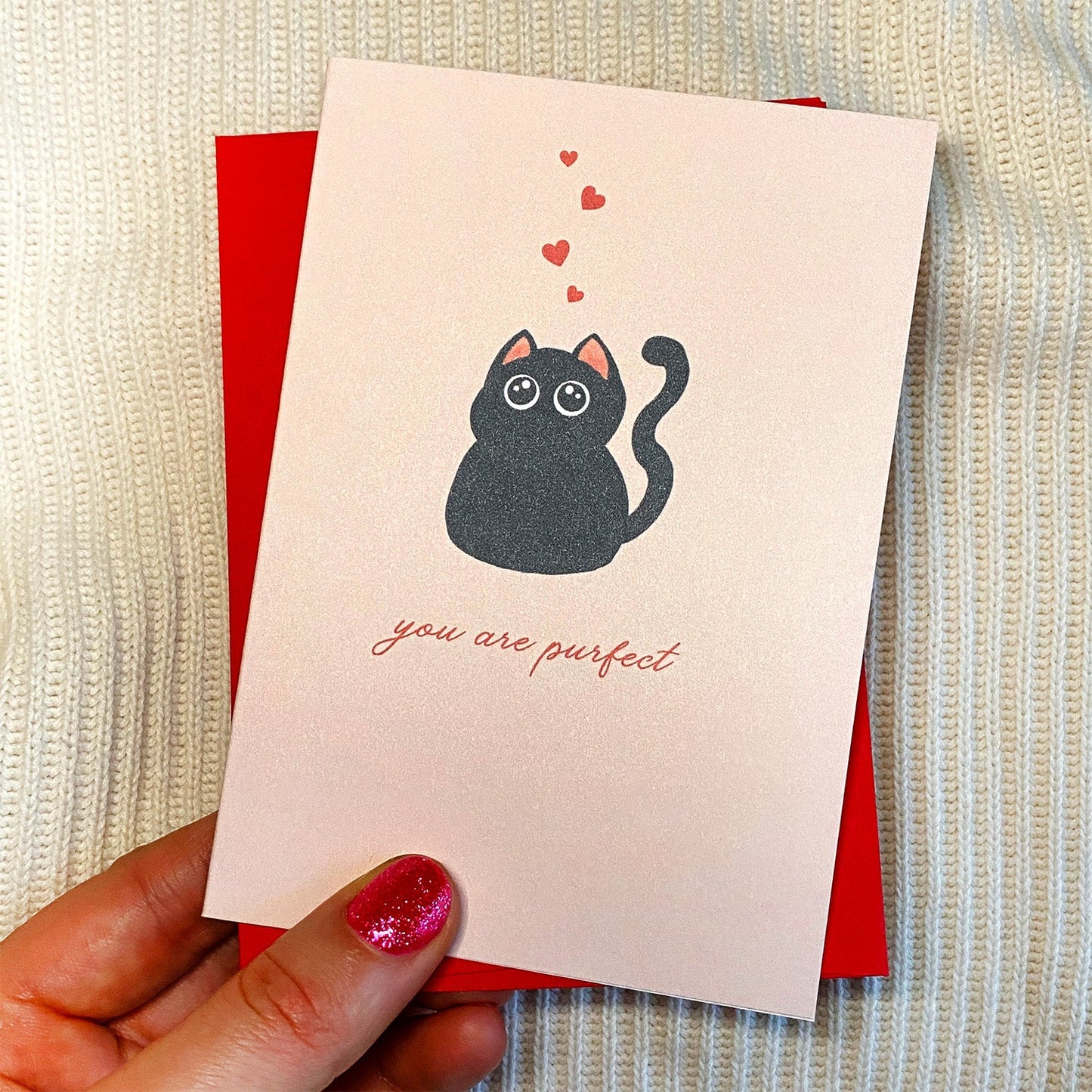 You Are Purfect Mini Greeting Card
