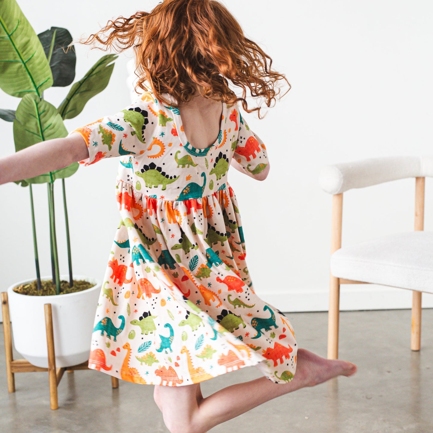 Bright Dinos Dress