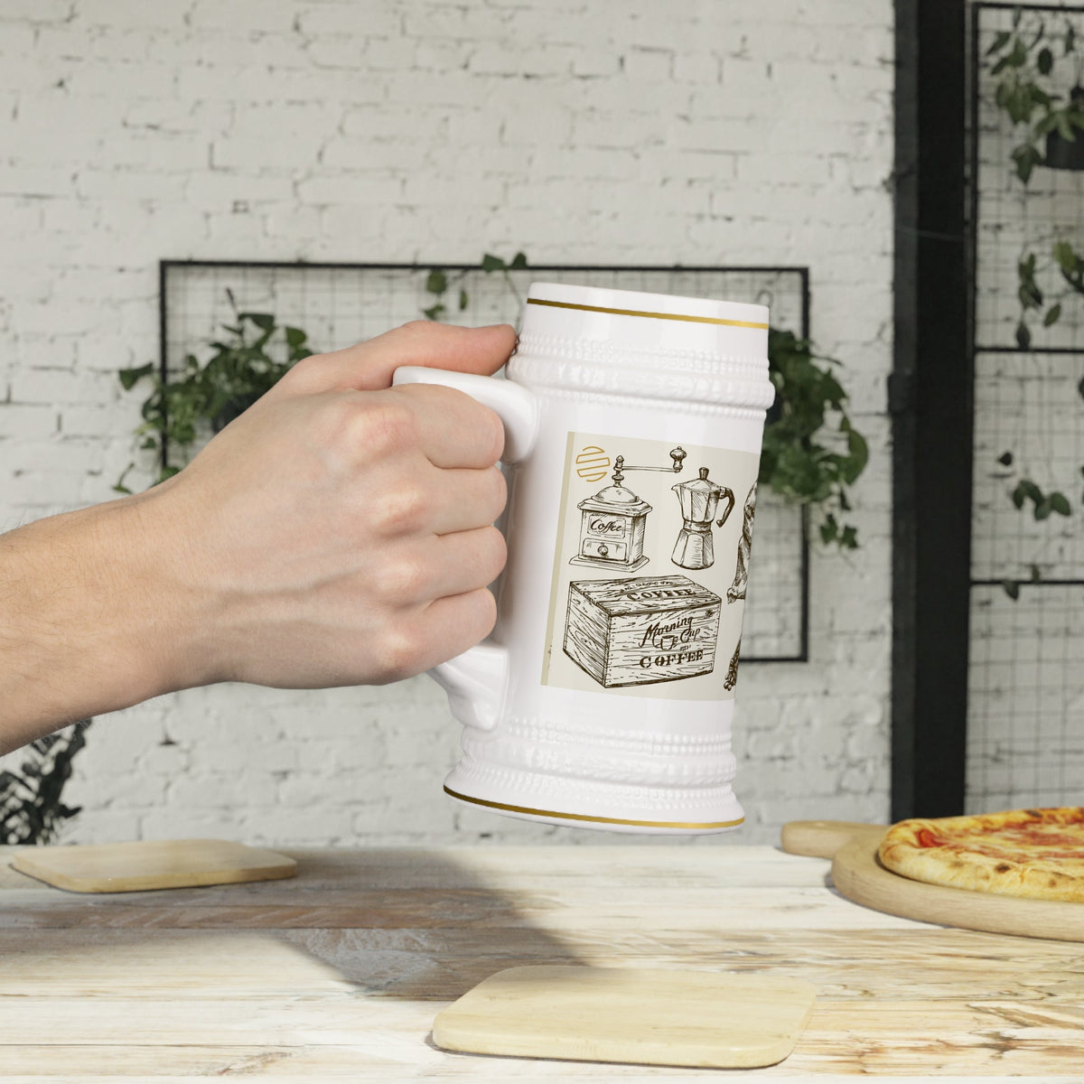 Artisanal Coffee Stein Mug