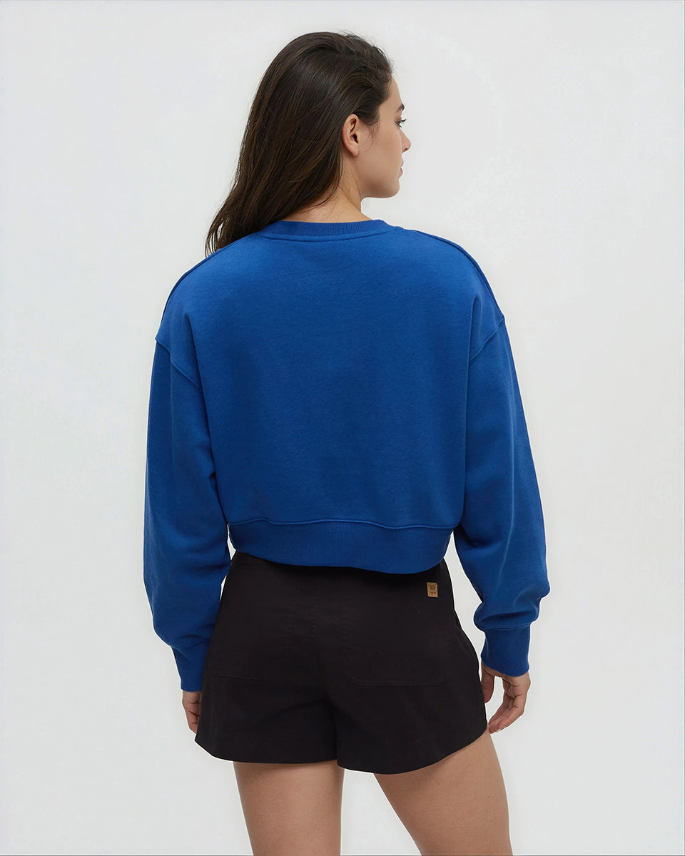 Framed Haitian Blooms Oversized Crop Crew