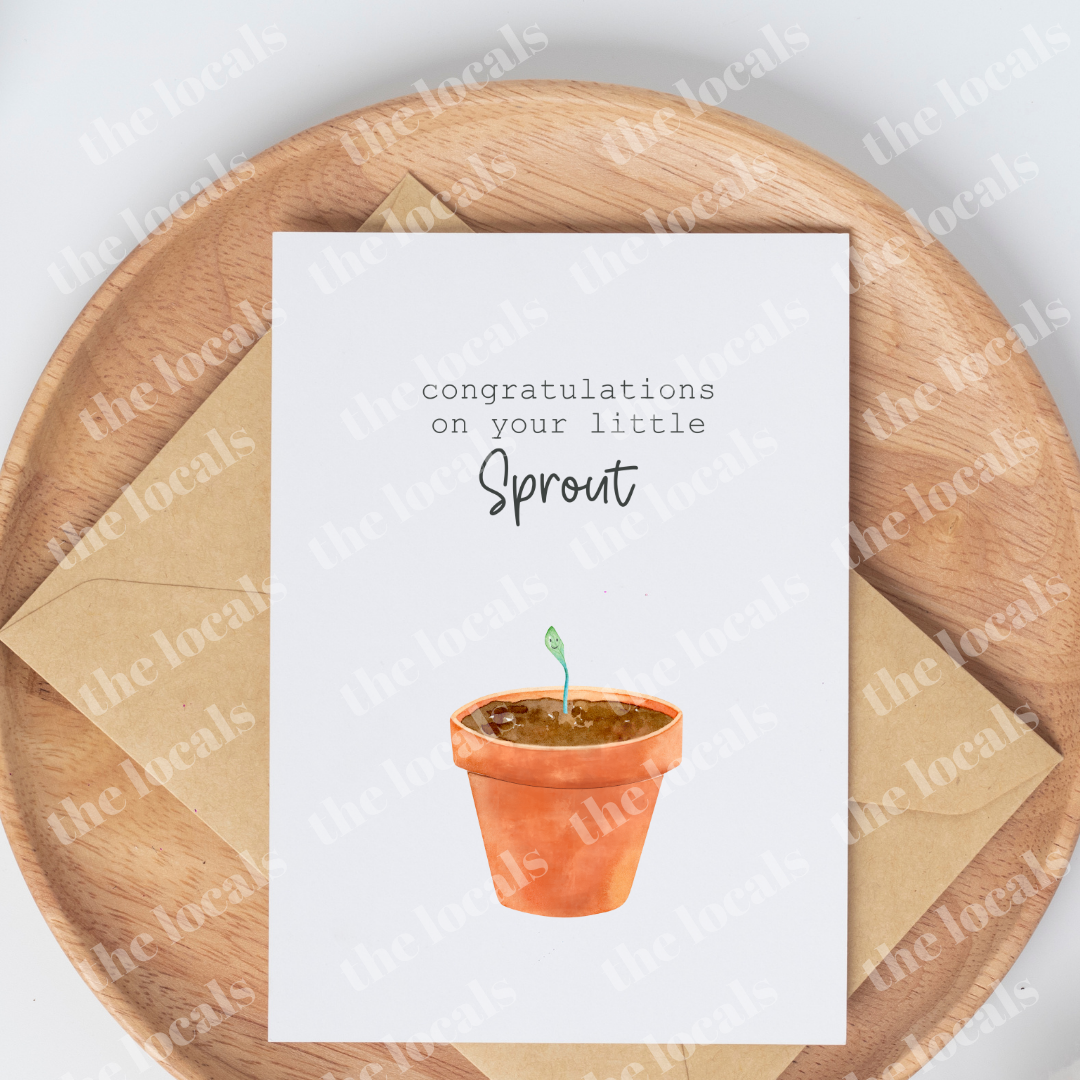 Congrats on Your Little Sprout Greeting Card