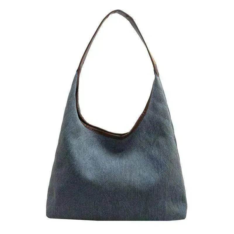 Denim Bucket Bag: Women's Large Tote