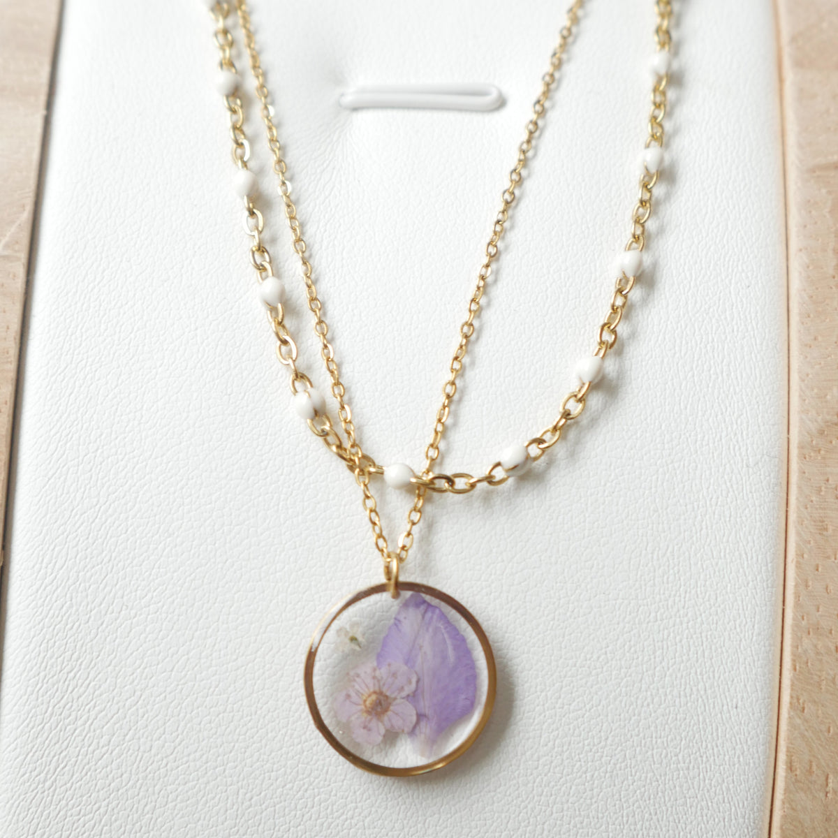 Collier double chaîne Léa - (moyen 15mm)