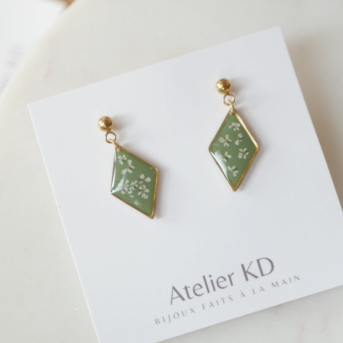 Boucles d'oreilles - losange 16mm - Édition spéciale automne