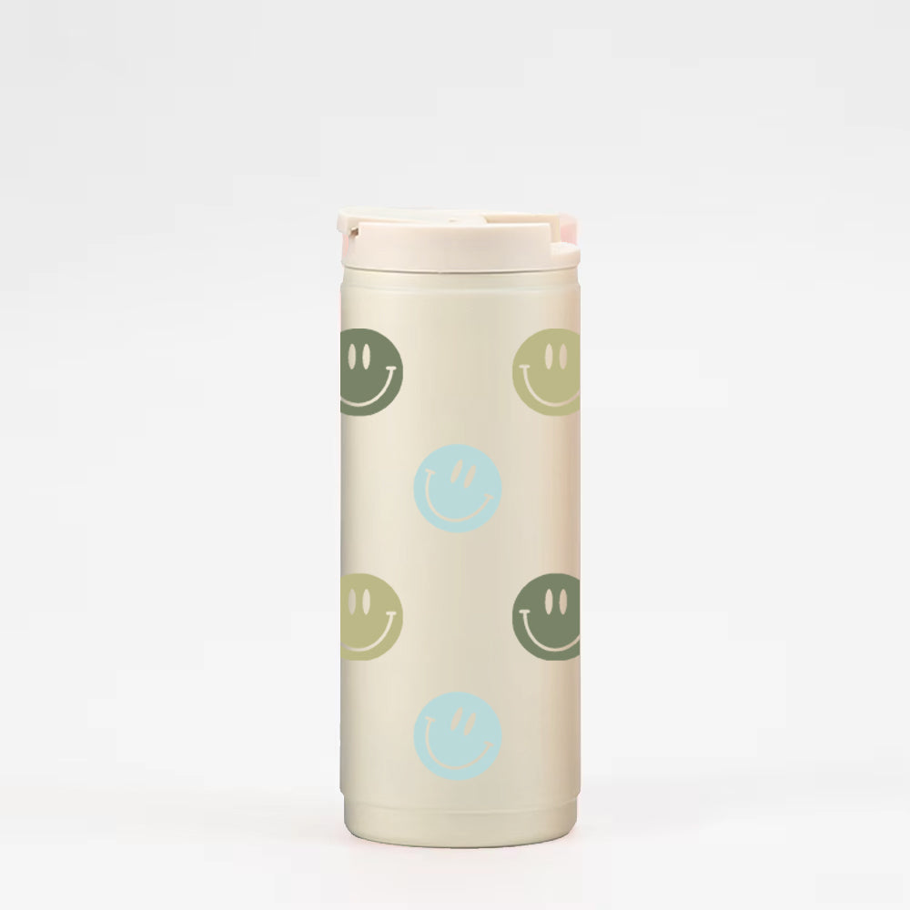 Gobelet isotherme 16oz - crème Smiley sauge