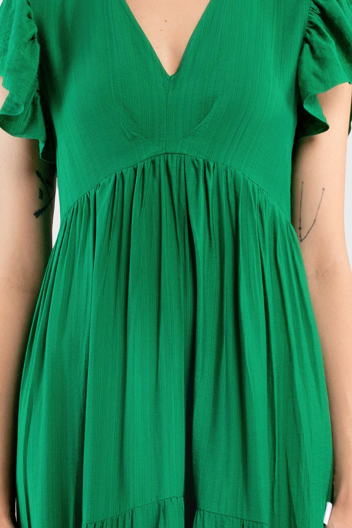 Breezy Linen-Look Tiered Maxi Dress