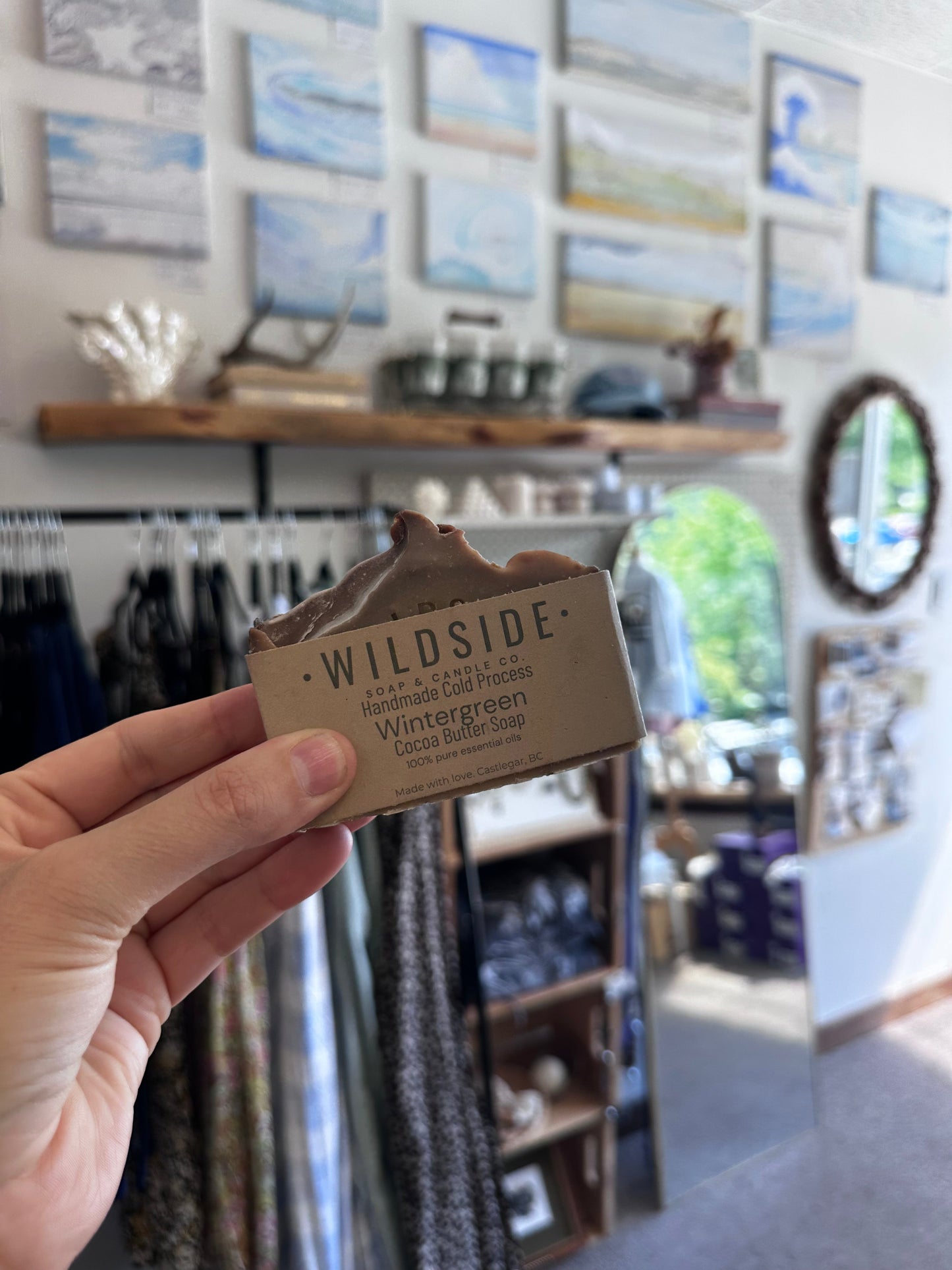 Wildside Wintergreen Handmade Cold Press Cocoa Butter Soap