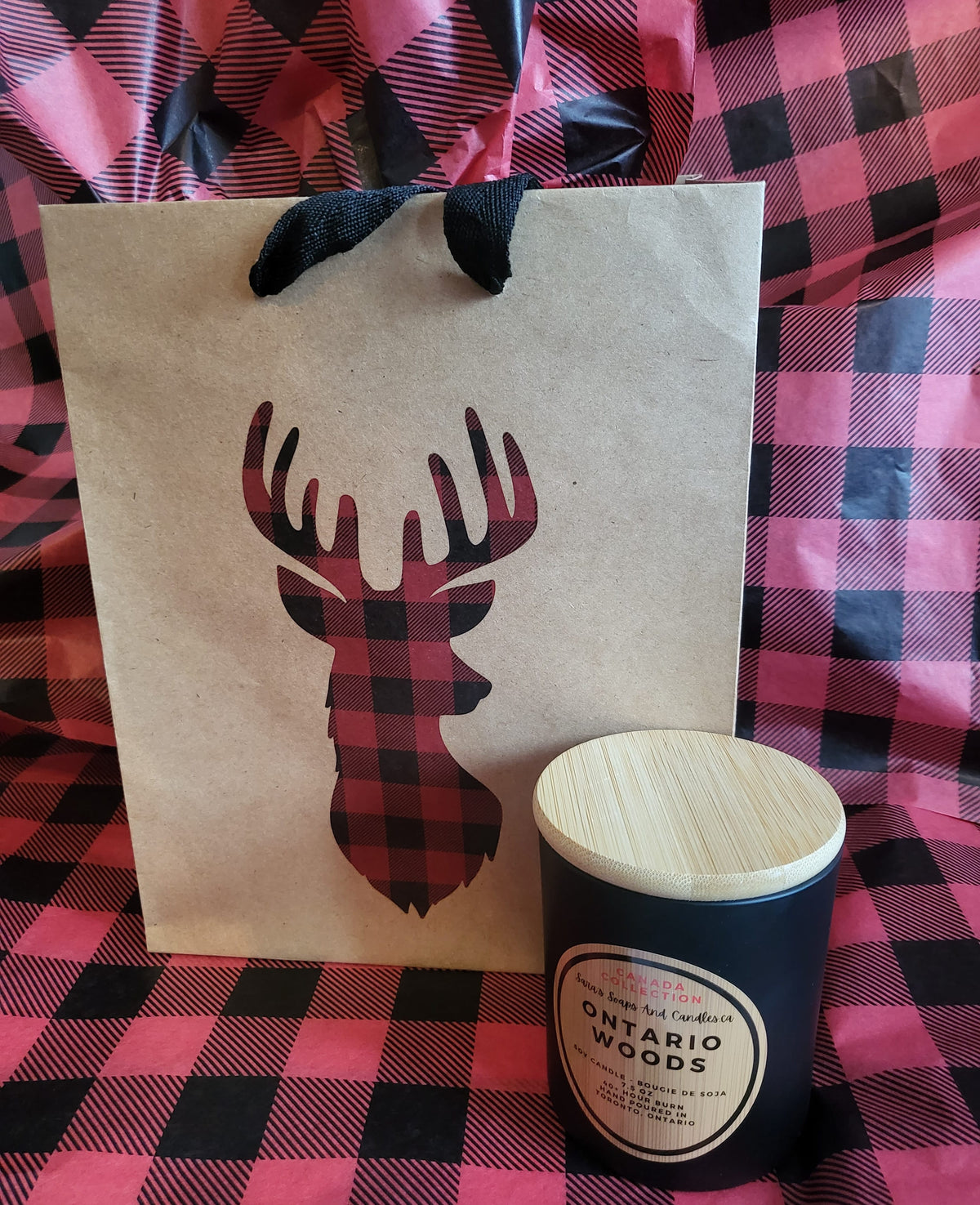 Ontario Woods: wood wick soy candle 8oz