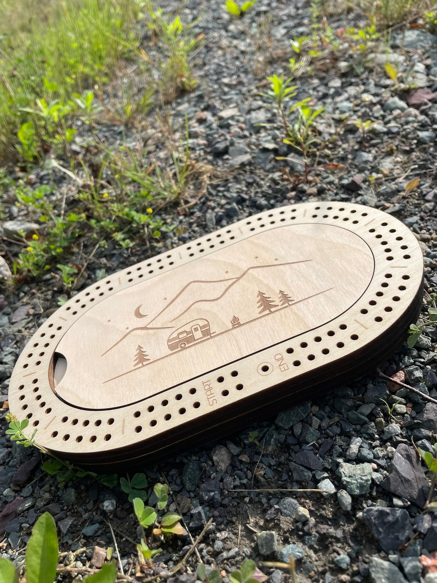 Travel Cribbage Board for 2 Players