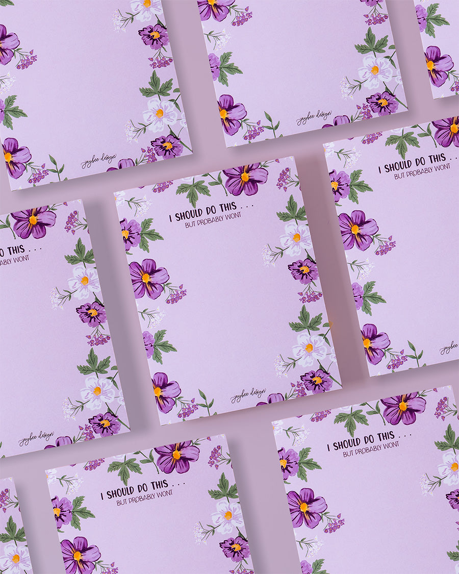 I Should Do This . . . But Probably Won't- Notepad