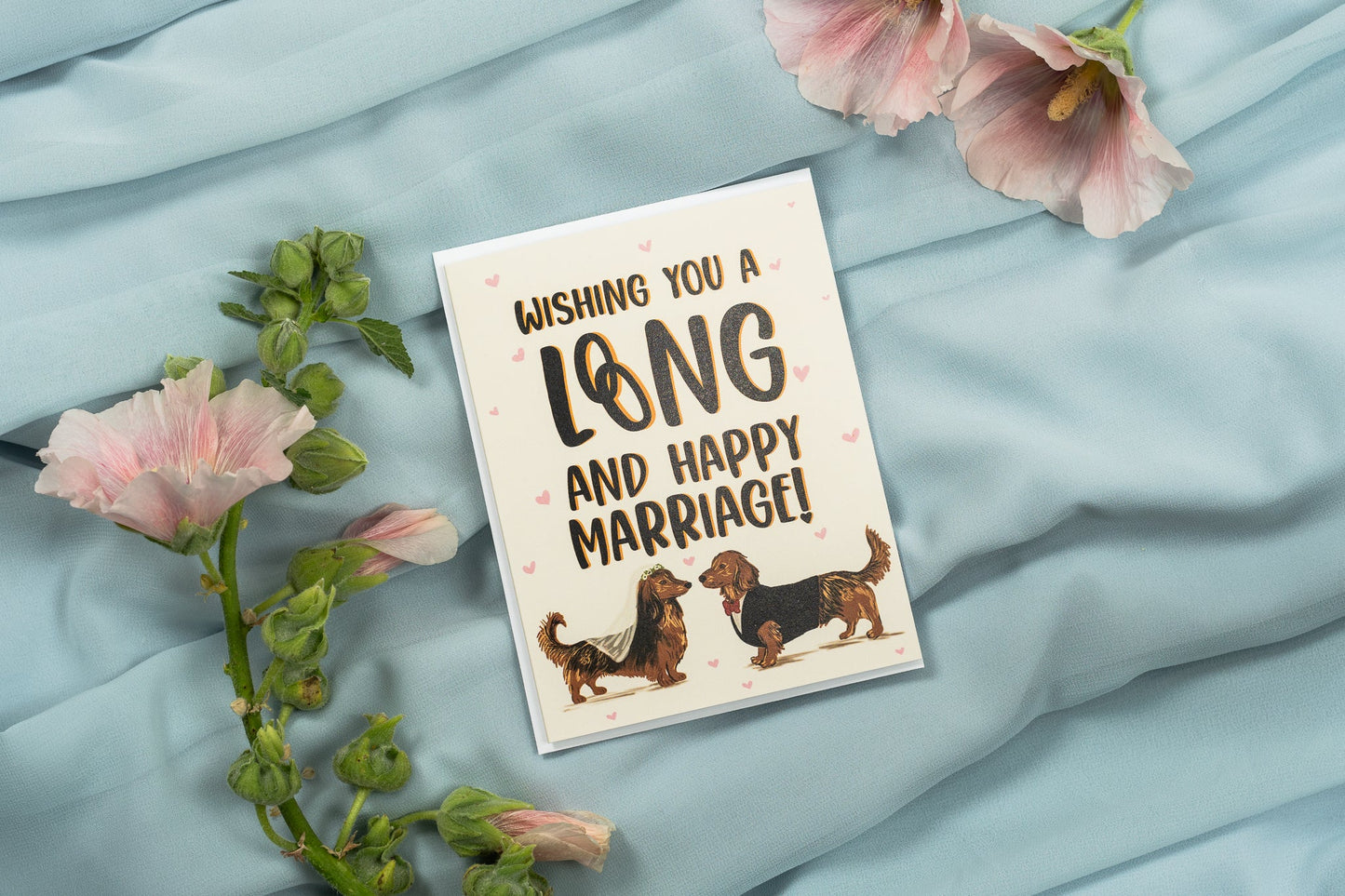 Wishing You A Long And Happy Marriage! - Greeting Card