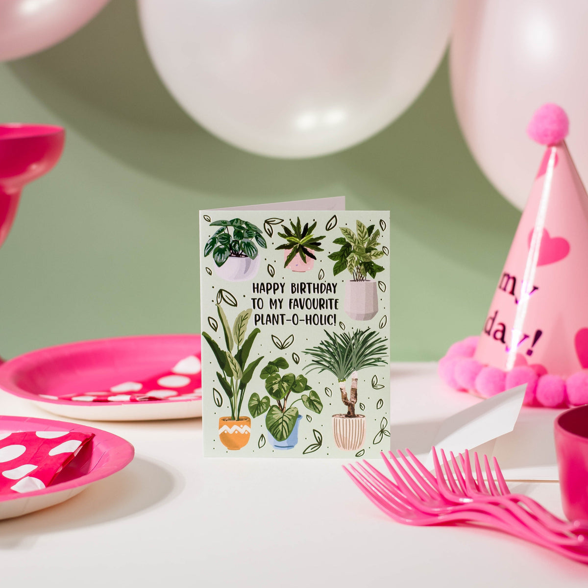 Happy Birthday To My Favourite Plant-o-Holic! - Greeting Card