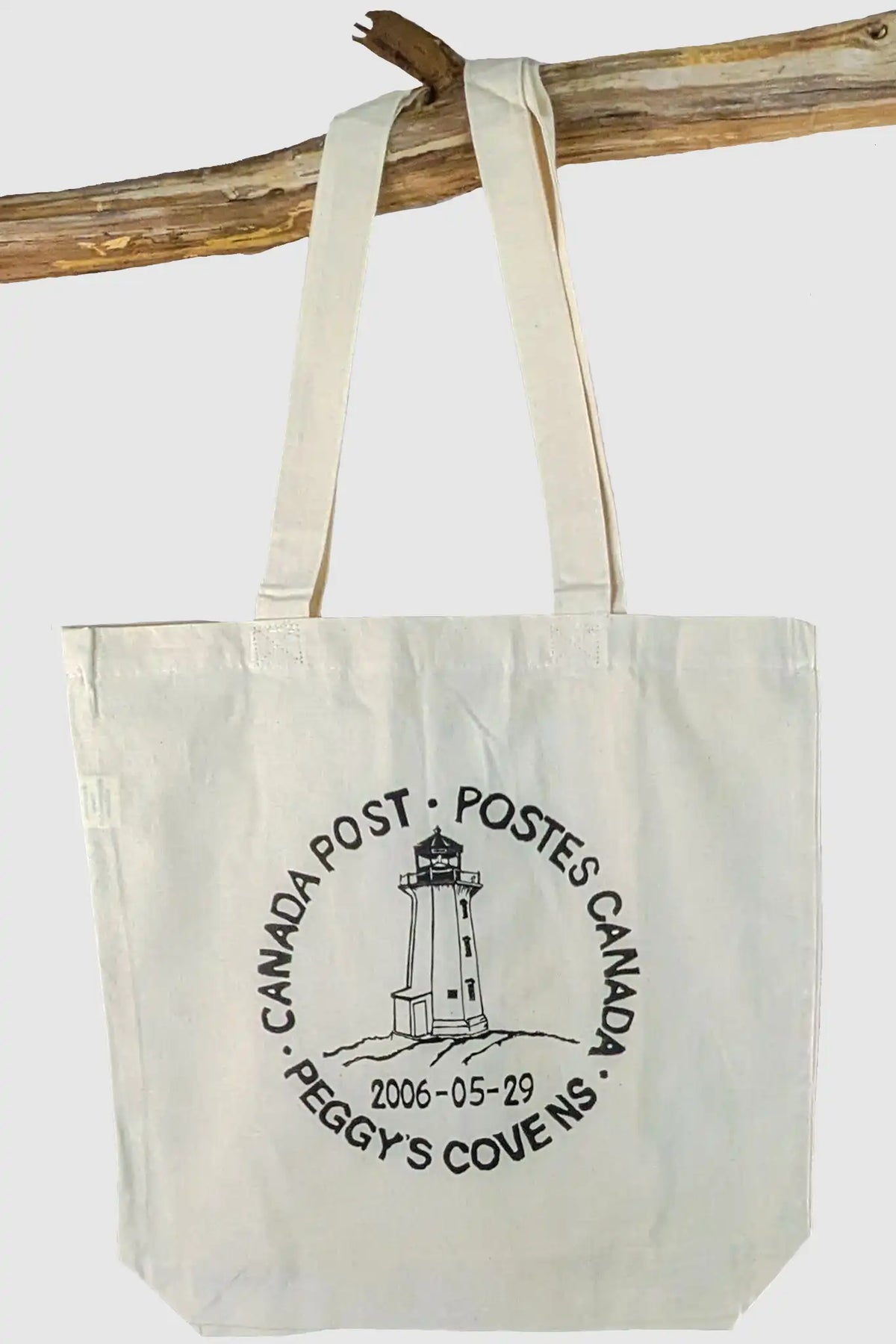 Peggy's Cove Vintage Postmark Tote Bag