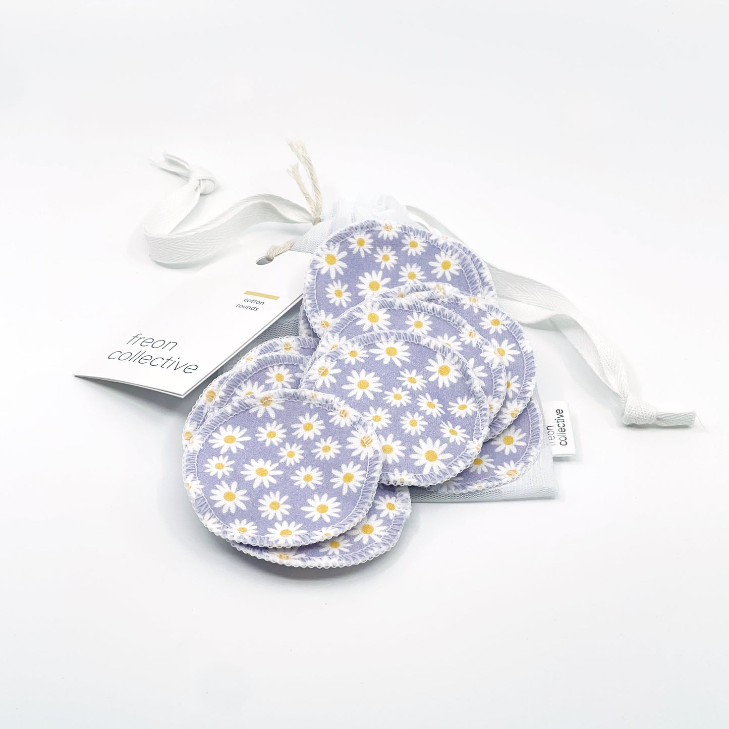 Cotton Rounds - Lilac Daisies
