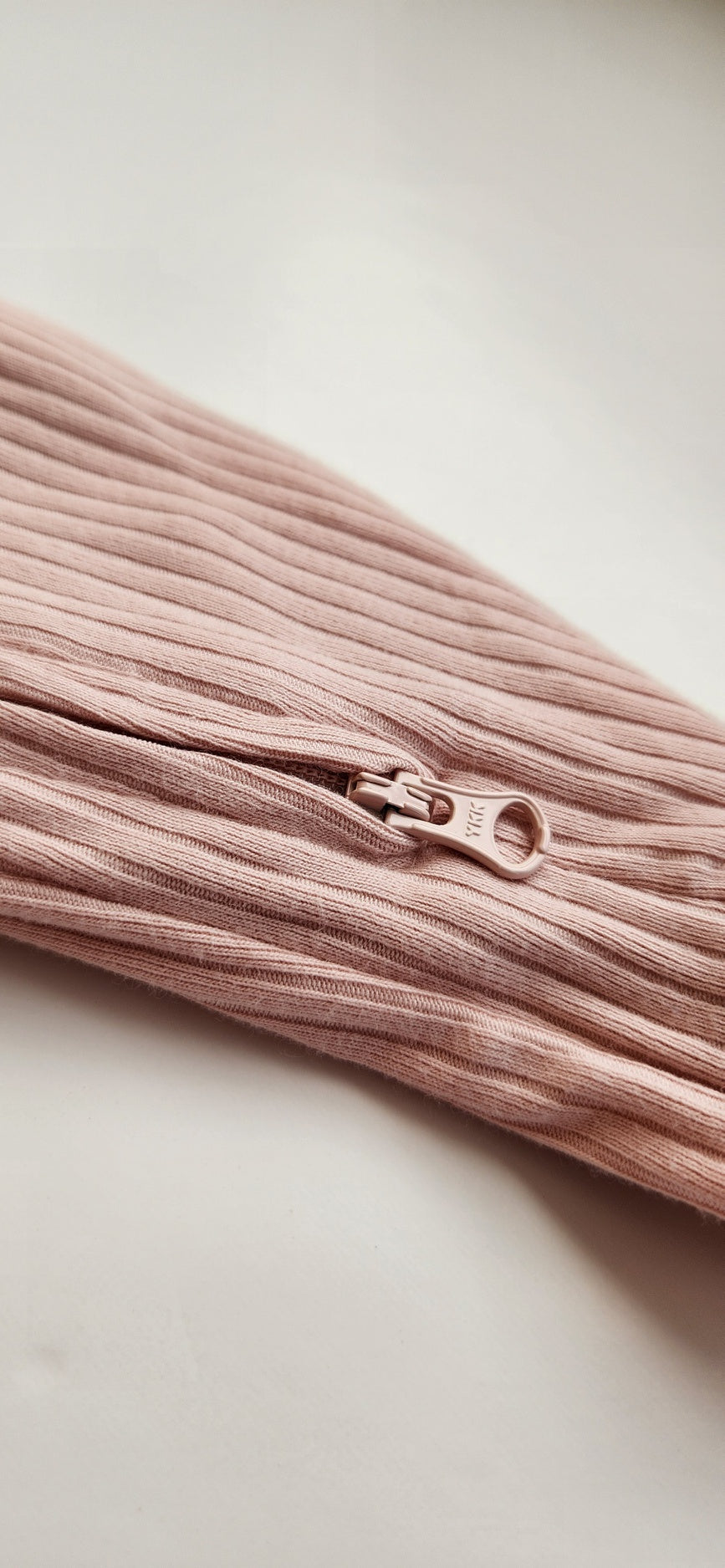 Organic Cotton Baby Sleeper, Blush | ba.be.O