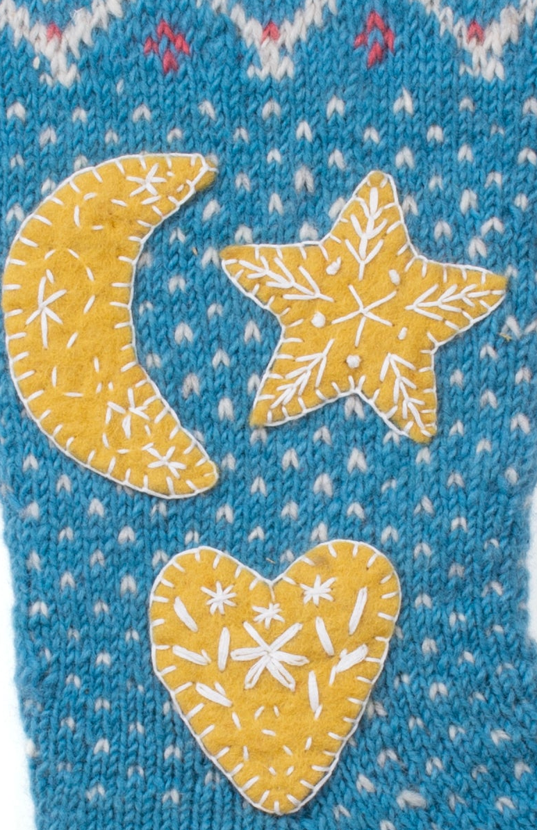 Starlight Knit Christmas Stocking