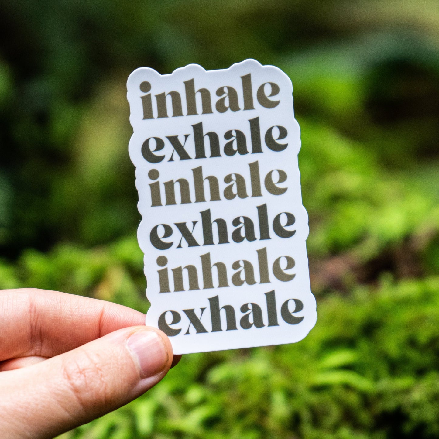 Inhale Exhale Meditation Sticker