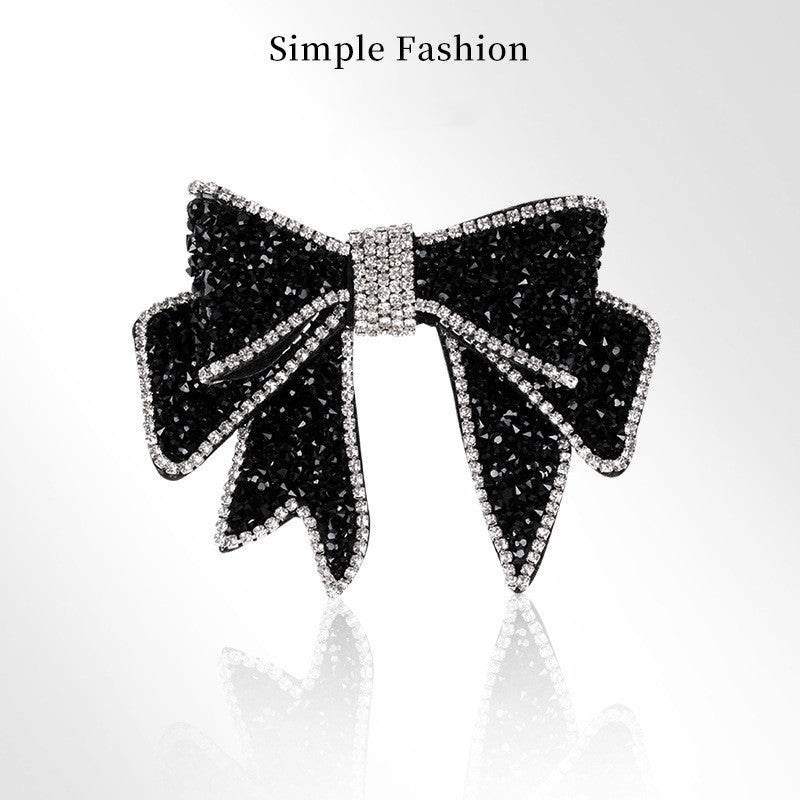 Spring Rhinestone Bow Hair Clip Barrette