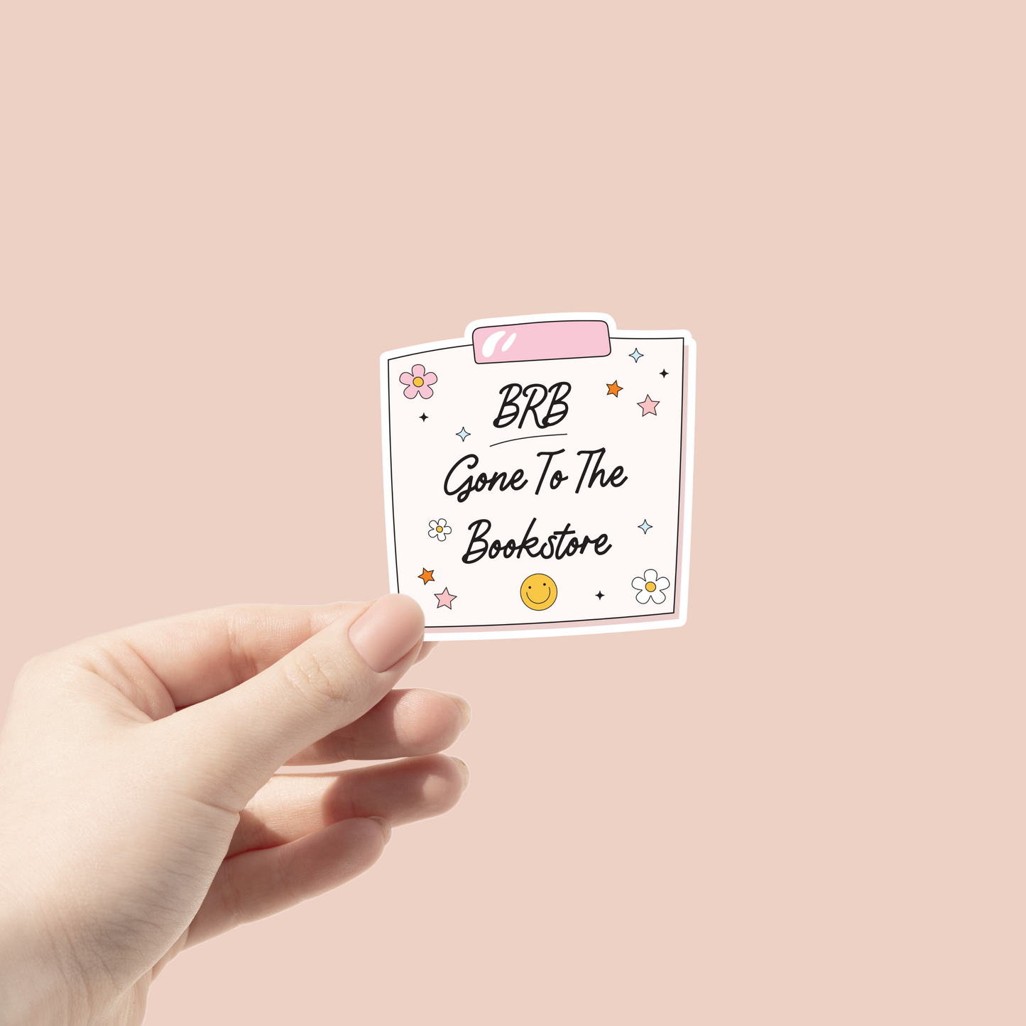 BRB Gone to the Bookstore Sticker