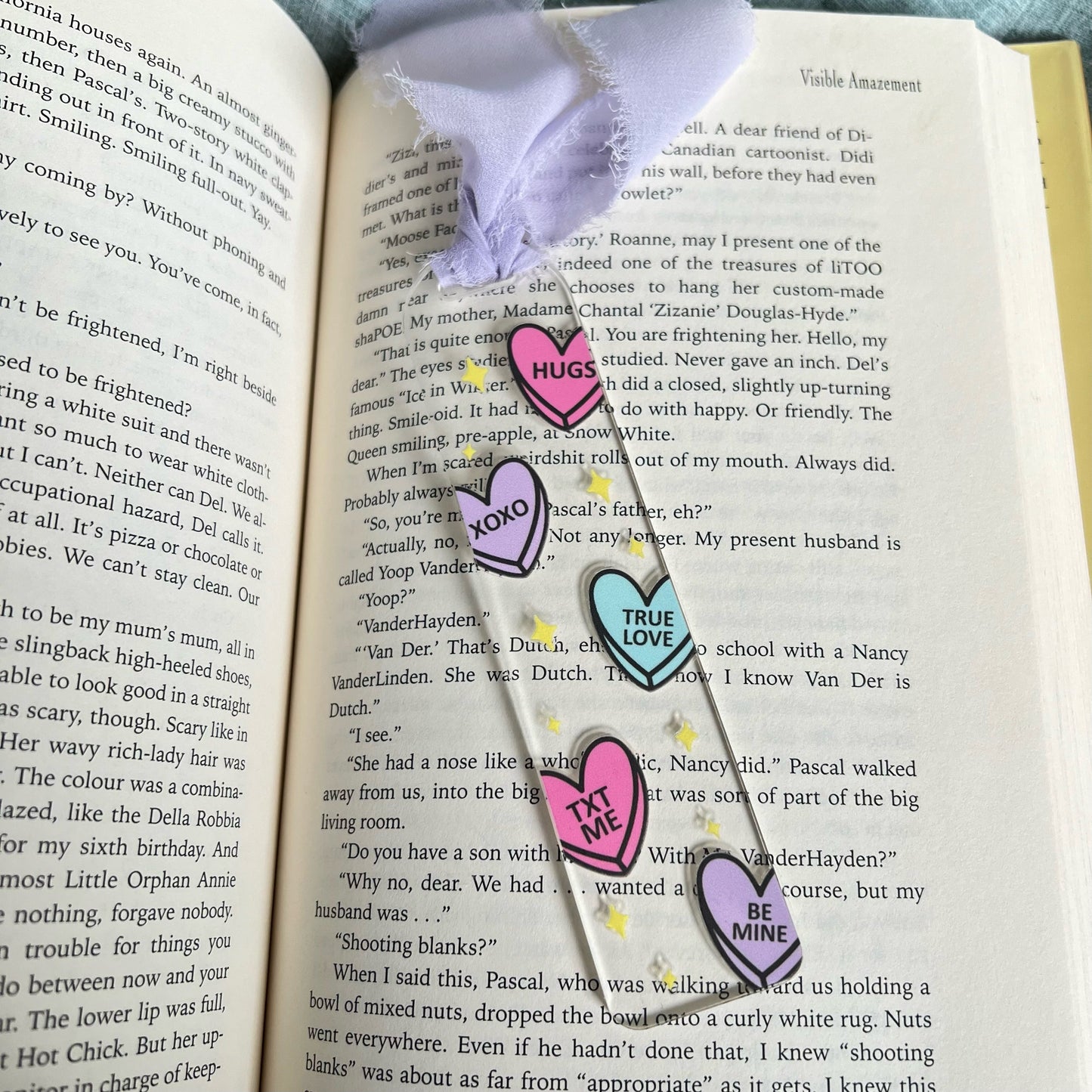 Conversation Hearts Bookmark