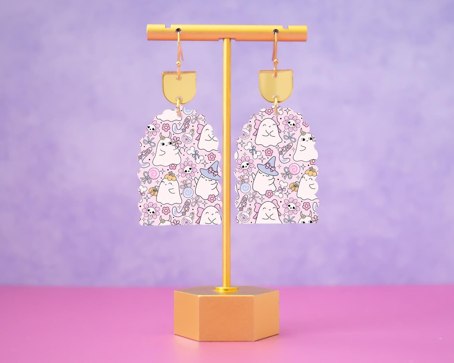 Cute Witchy Ghosts Earrings