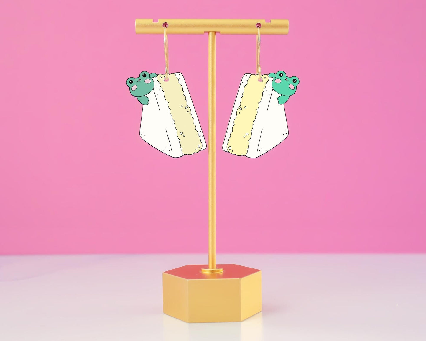 Frog Egg Salad Sandwich Earrings