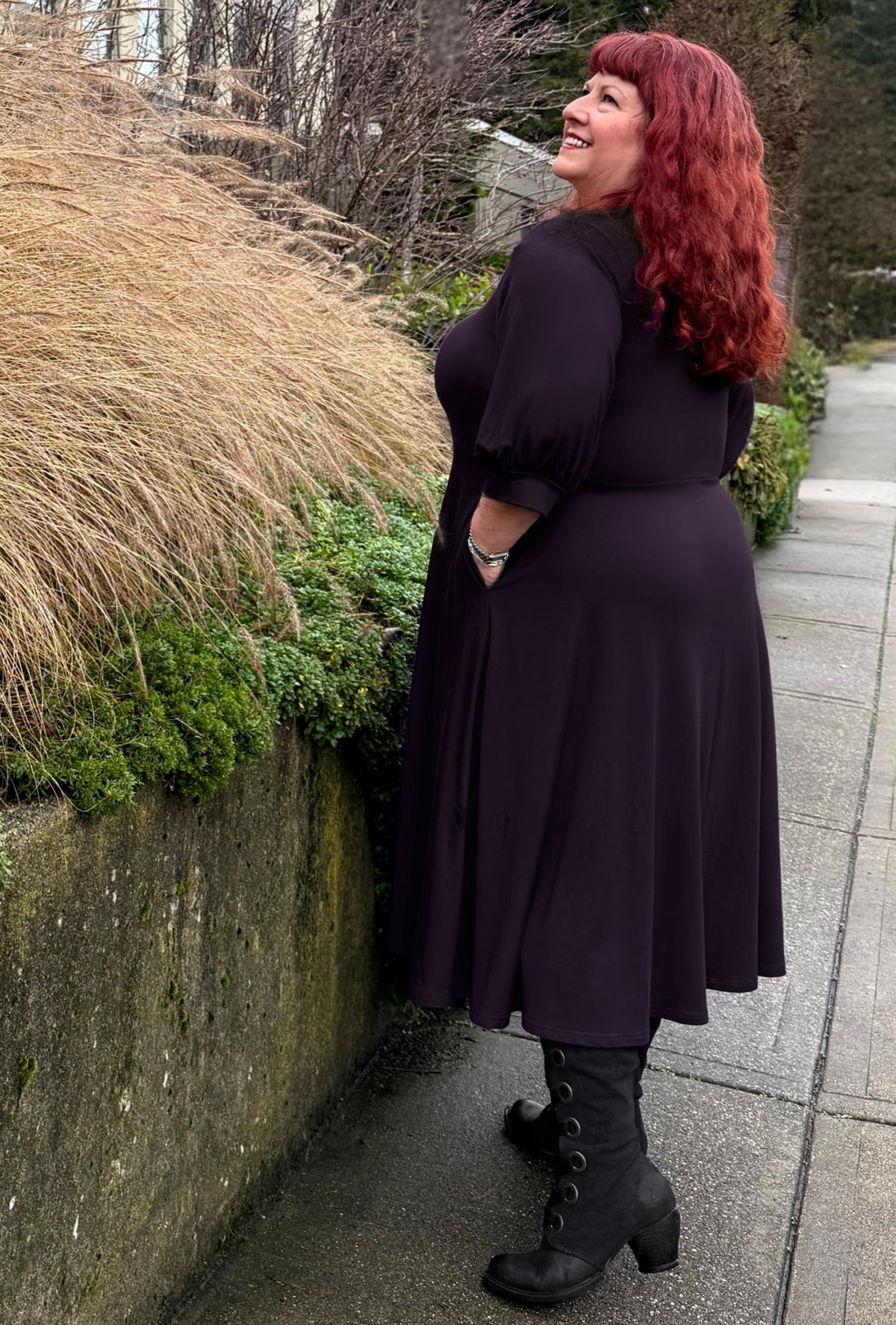 Willow Midi Dress - Ink Sustainable Bamboo Knit