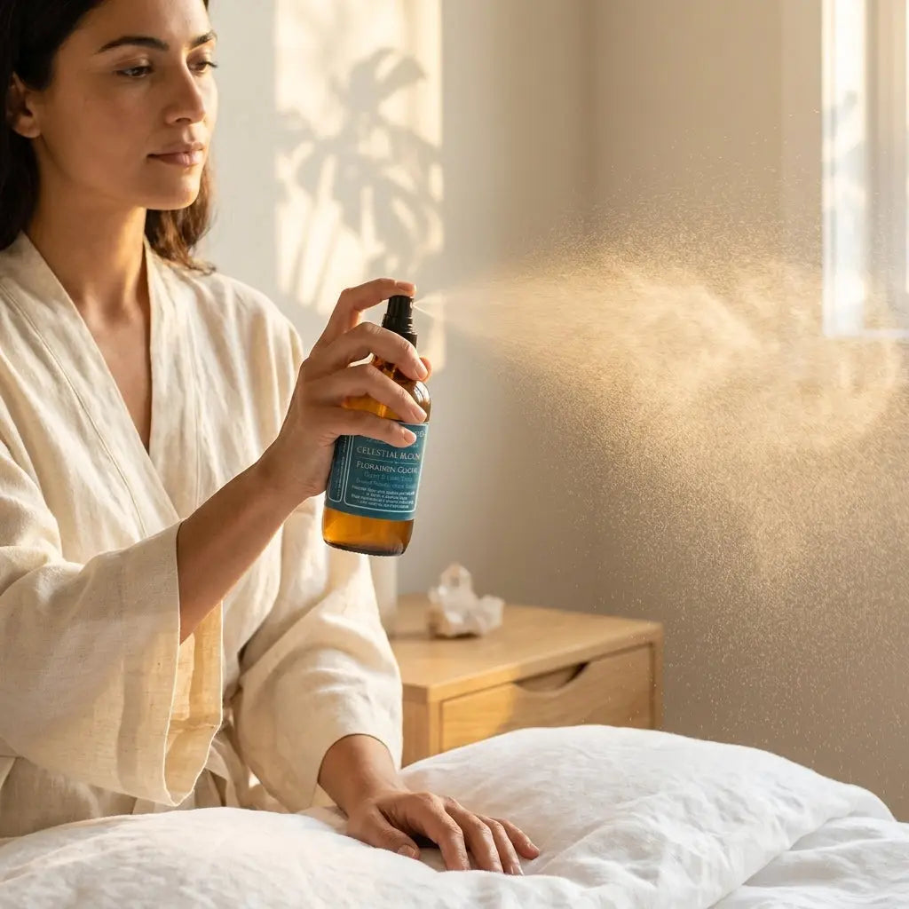 CELESTIAL BLOOM | Rose & amber room and linen spray | Alcohol-free home fragrance