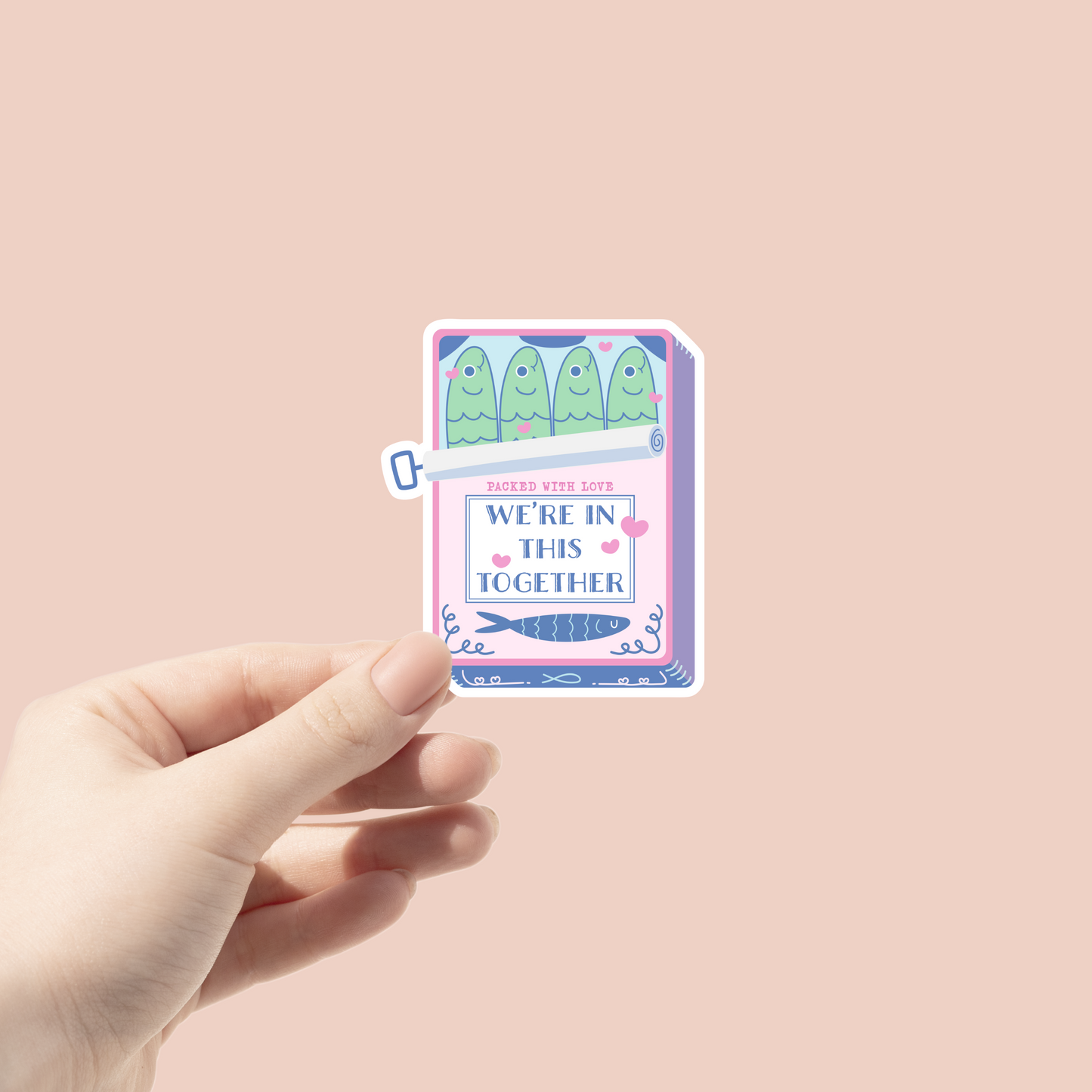 Sardines In this Together Sticker