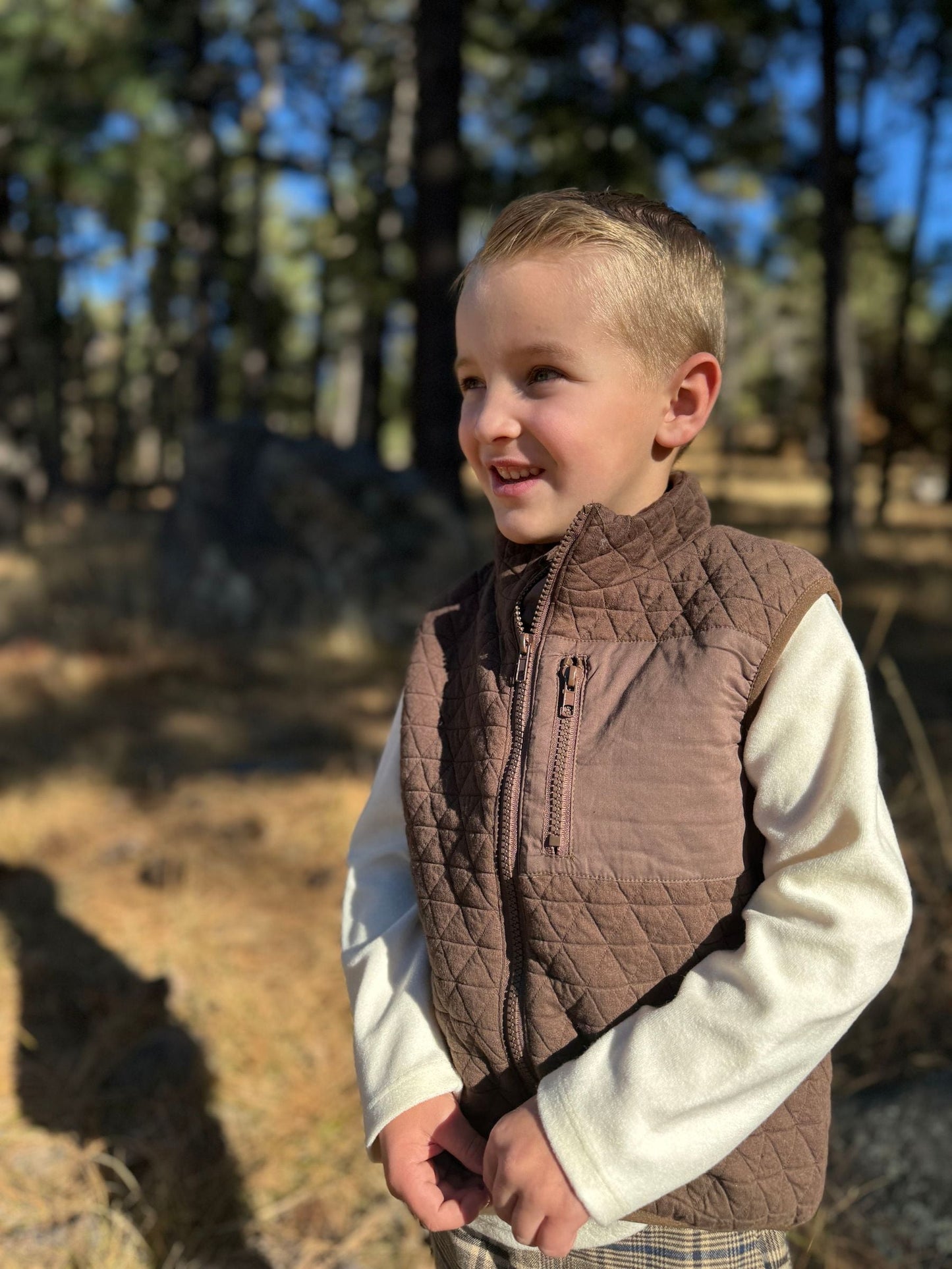 Hunter Vest | Brown | Me & Henry