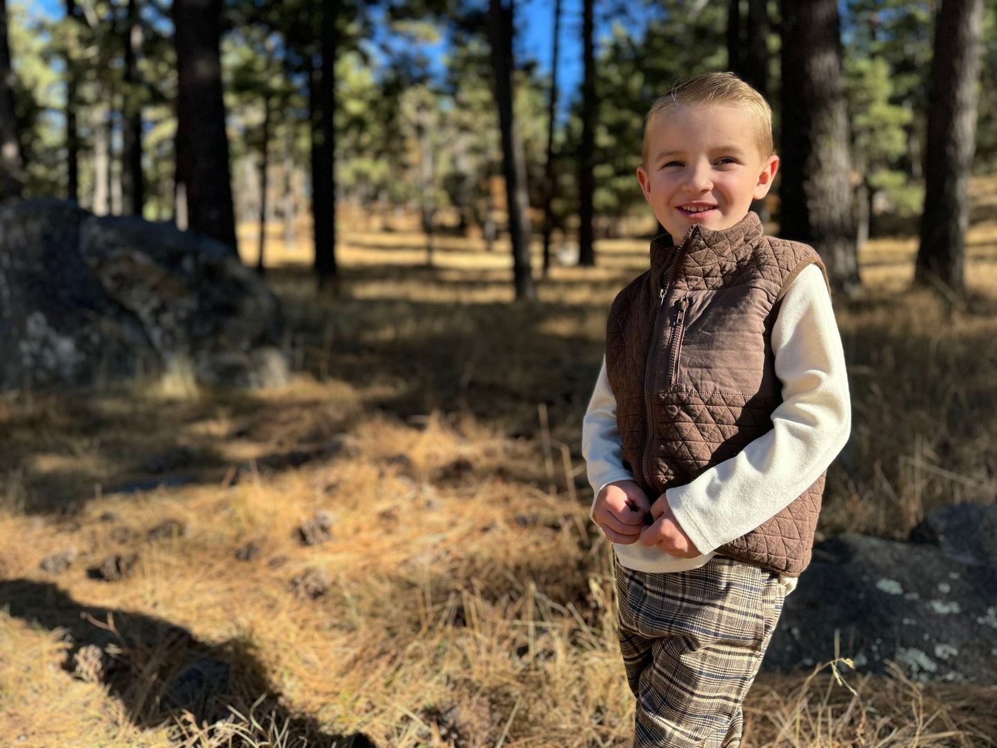 Hunter Vest | Brown | Me & Henry