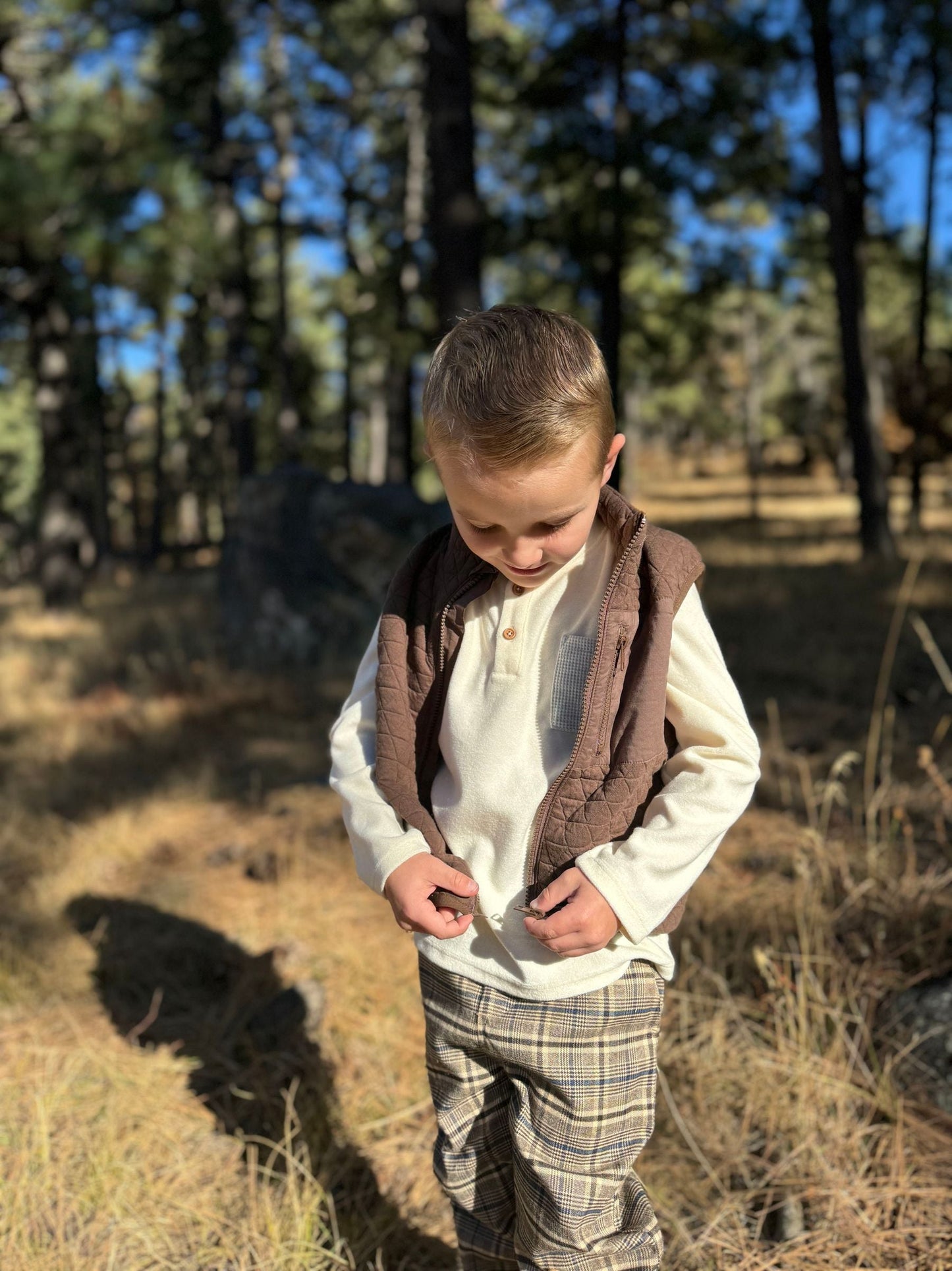 Hunter Vest | Brown | Me & Henry
