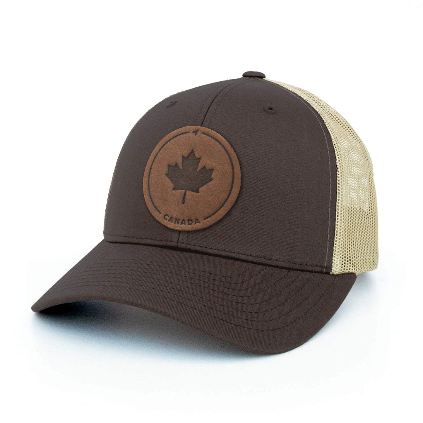 Maple Leaf Leather Patch Hat