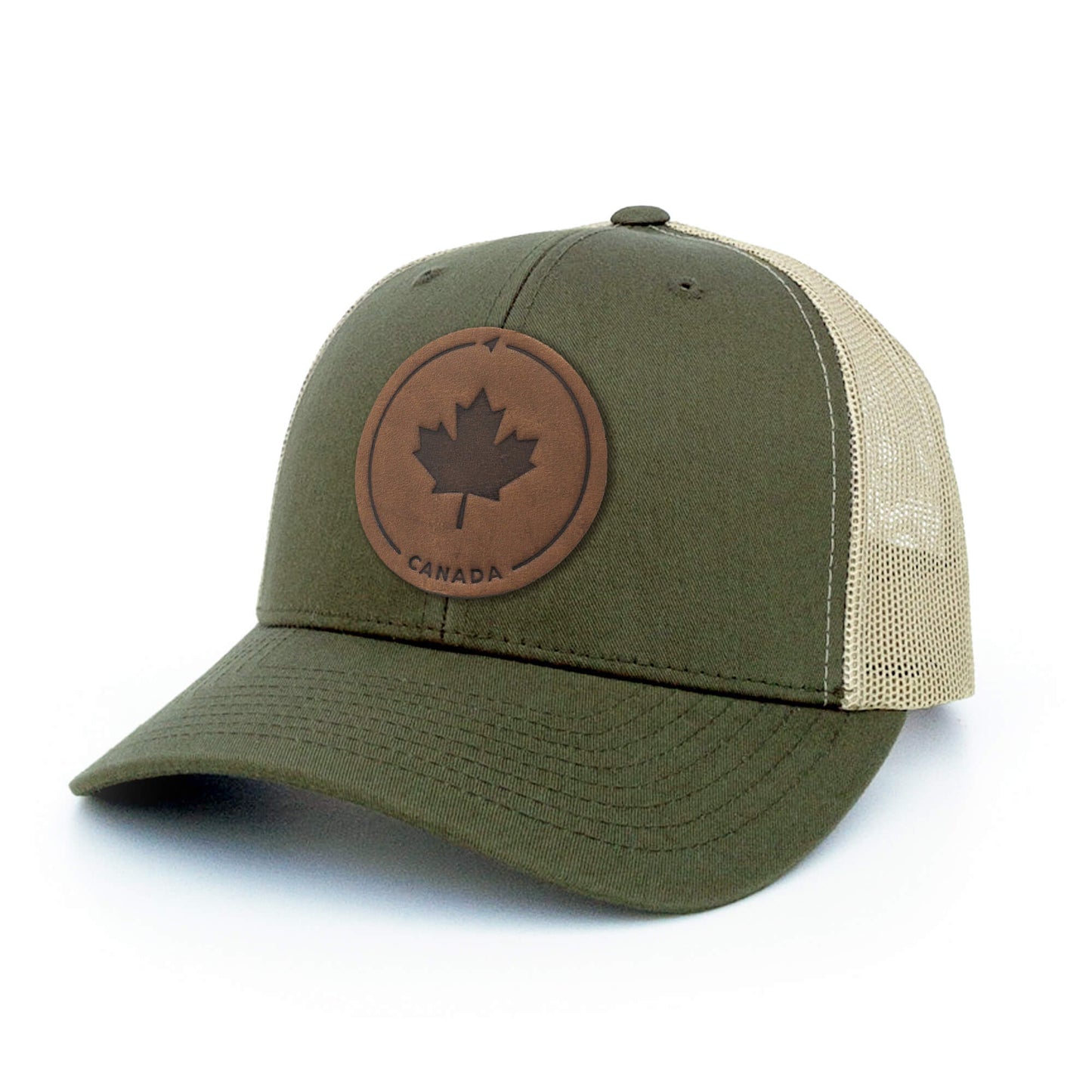 Maple Leaf Leather Patch Hat