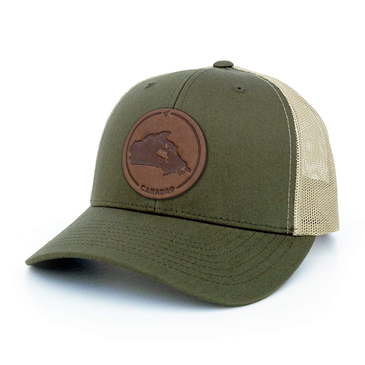 Canada Leather Patch Hat