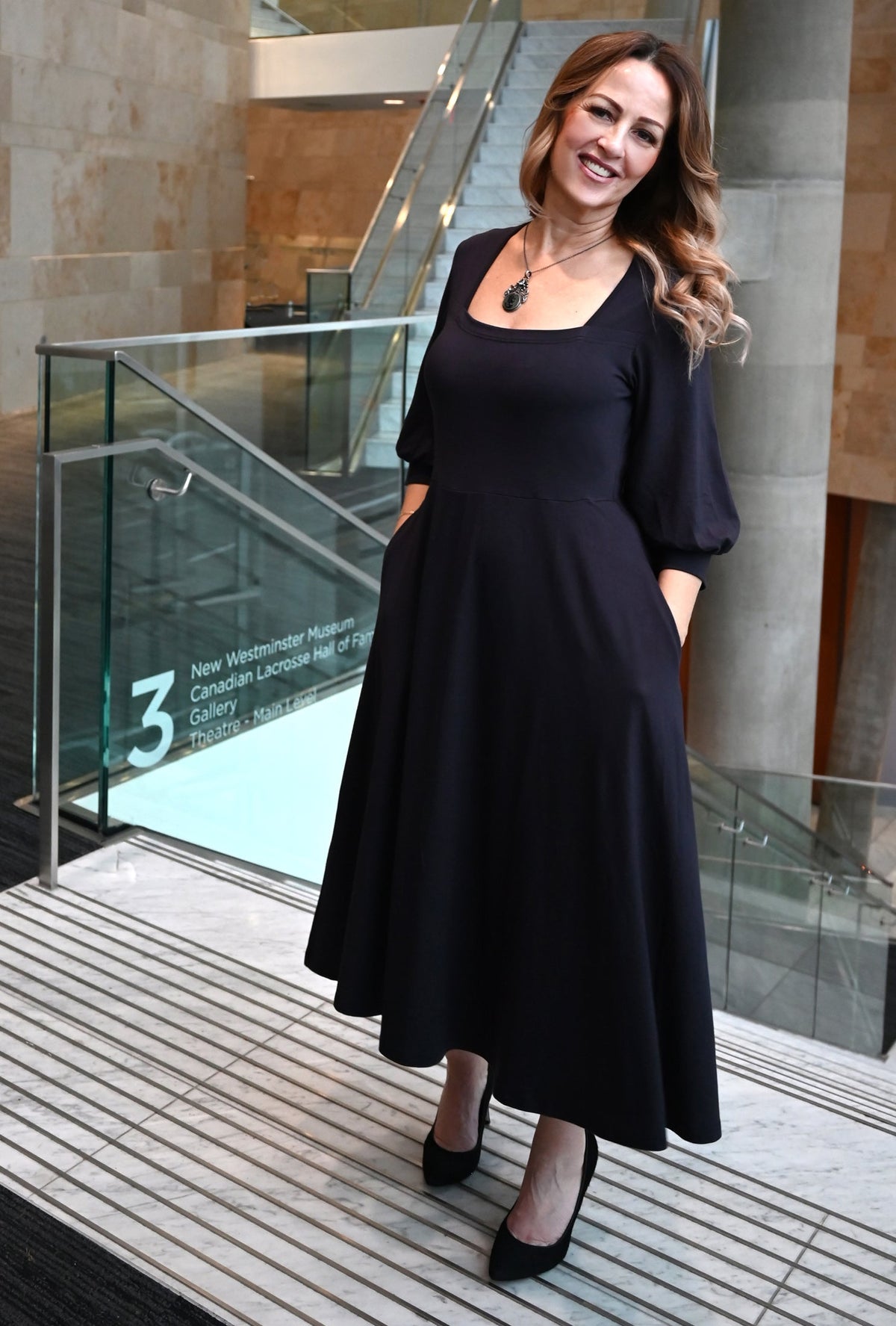 Willow Midi Dress - Ink Sustainable Bamboo Knit