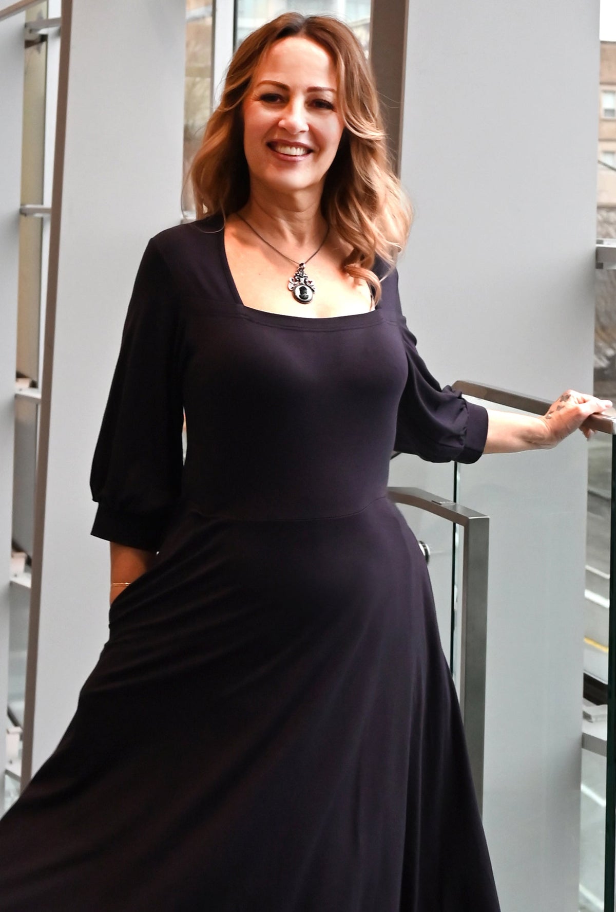 Willow Midi Dress - Ink Sustainable Bamboo Knit