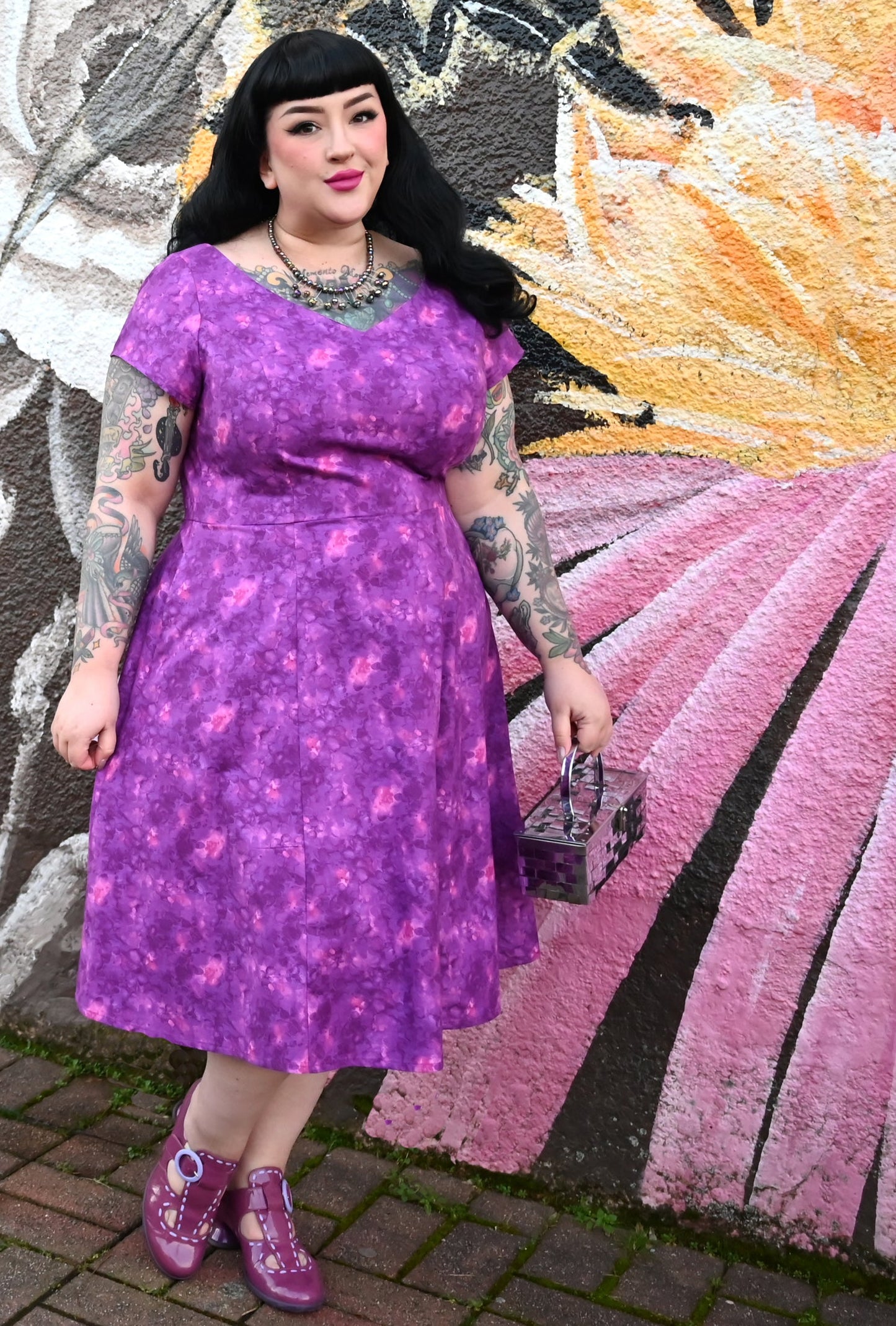 Yvonne - Magenta Mirage - Watercolour Print