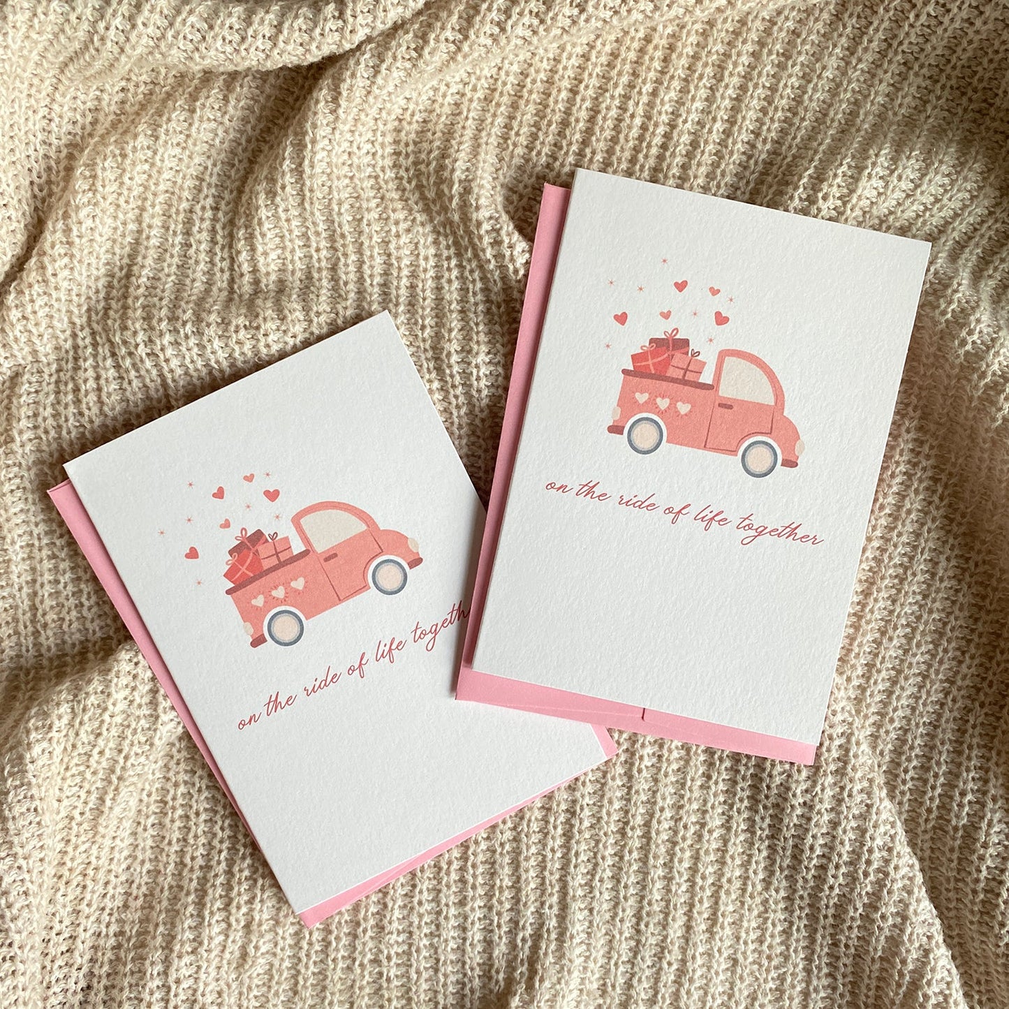 On the Ride of Life Together Mini Greeting Card