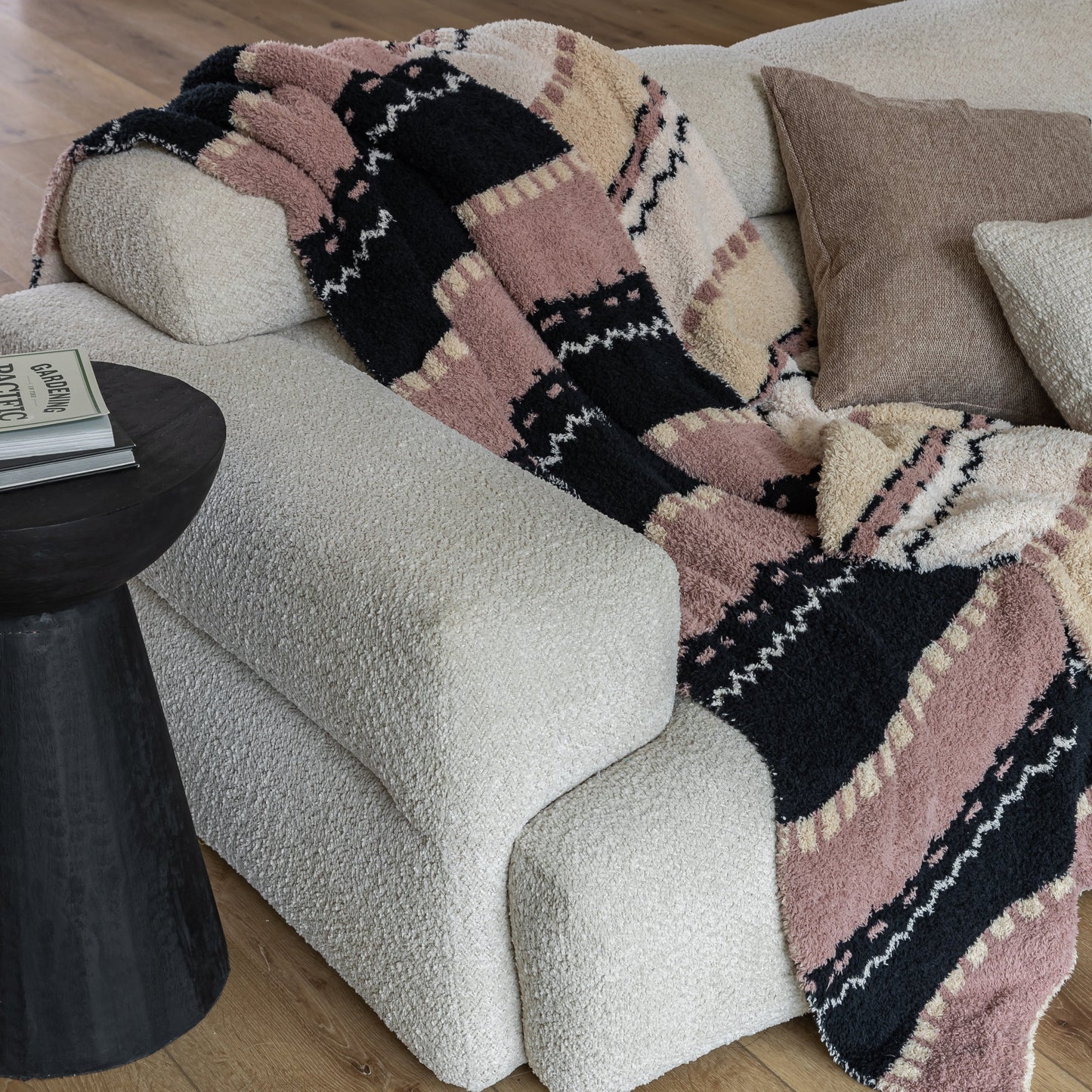 Desert Sunset Geometric Print Extended Throw