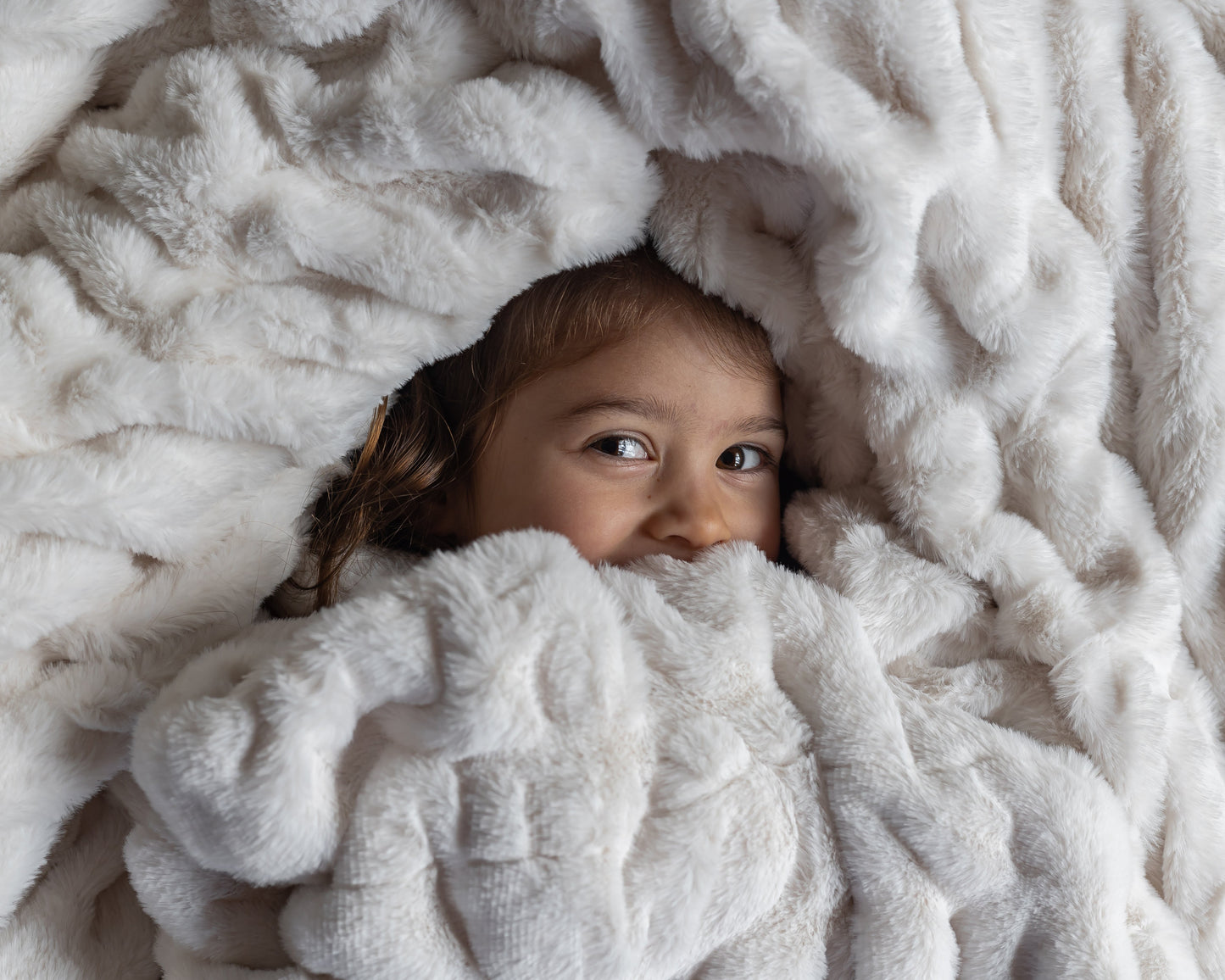 Cream Clouds Double-sided Minky Blanket
