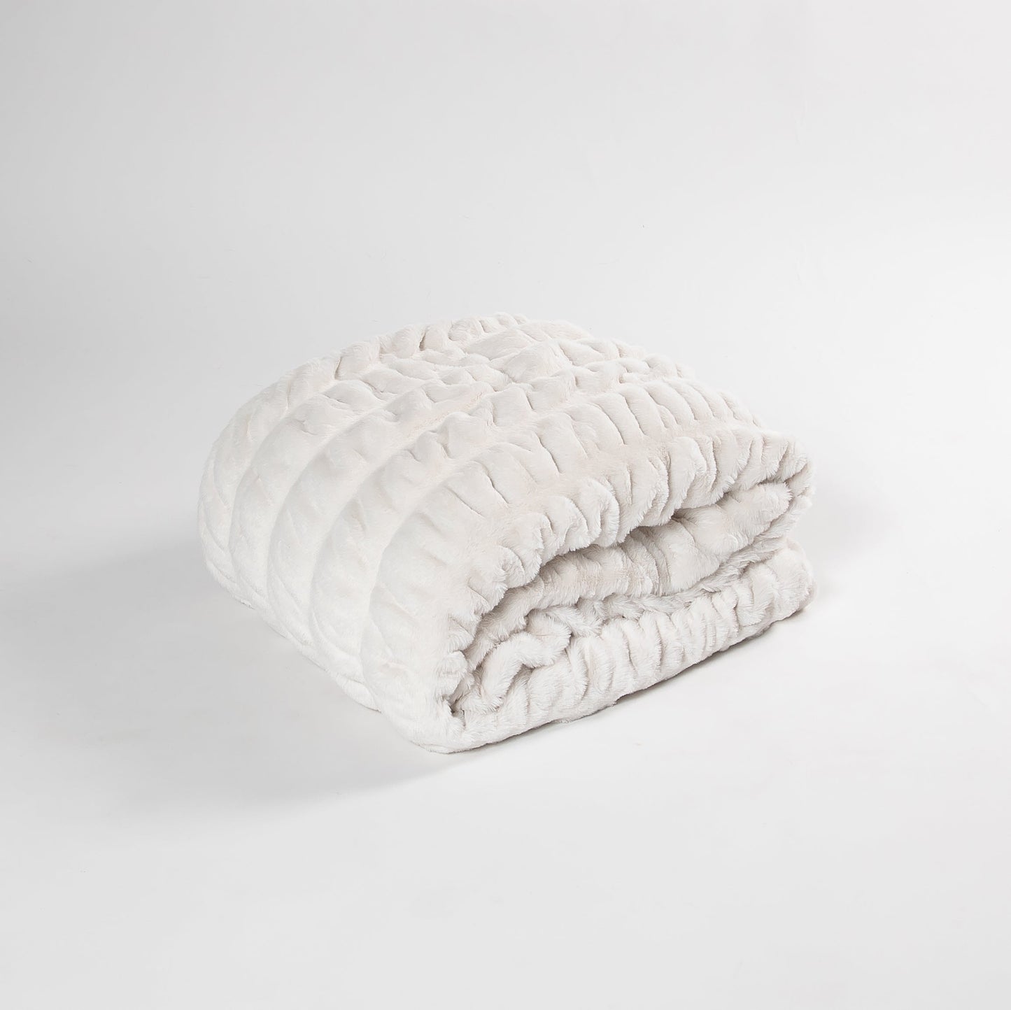 Cream Clouds Double-sided Minky Blanket