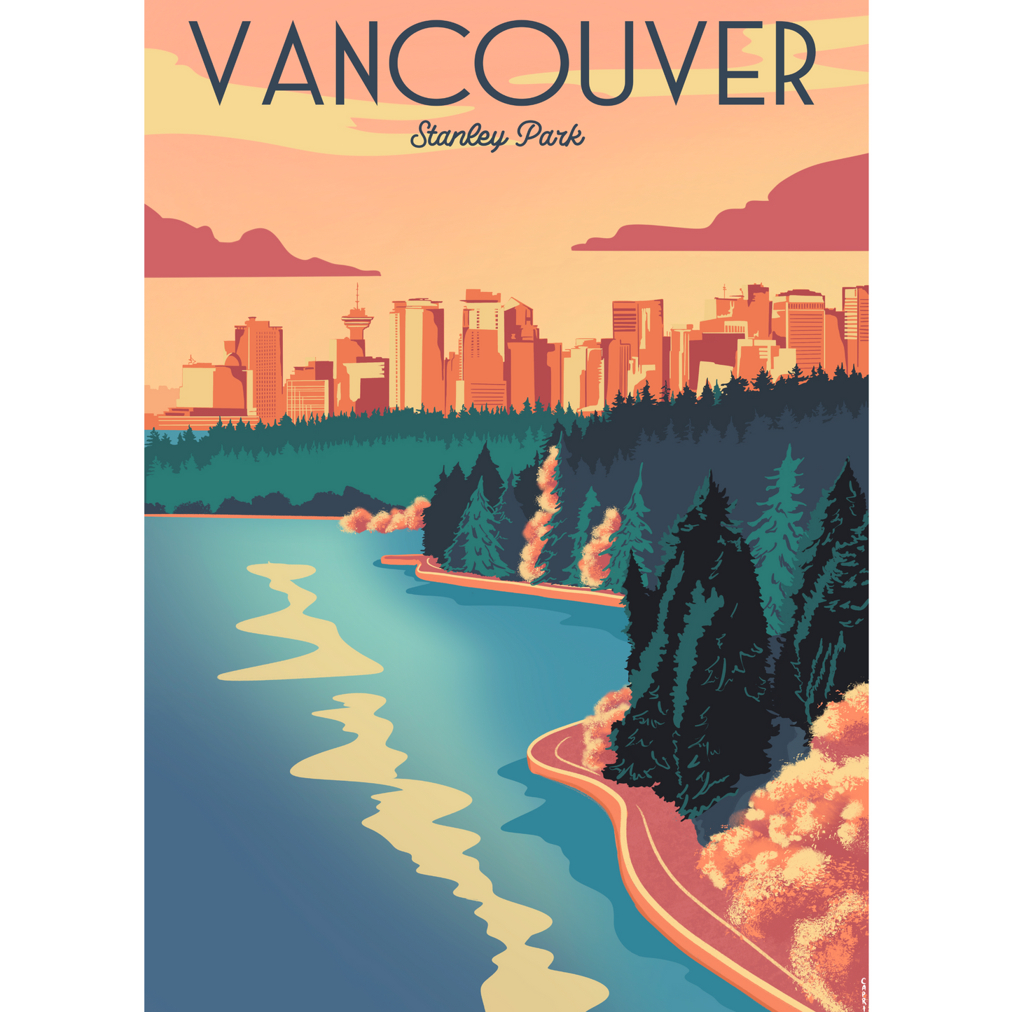 Vancouver Sunset | 1000-Piece Puzzle for Adults | Designed in Canada by Capri Sadler