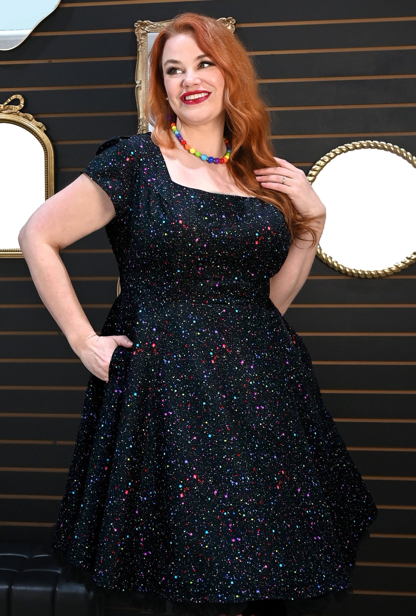 Winifred  - Disco Dust - Cosmic Confetti Dress