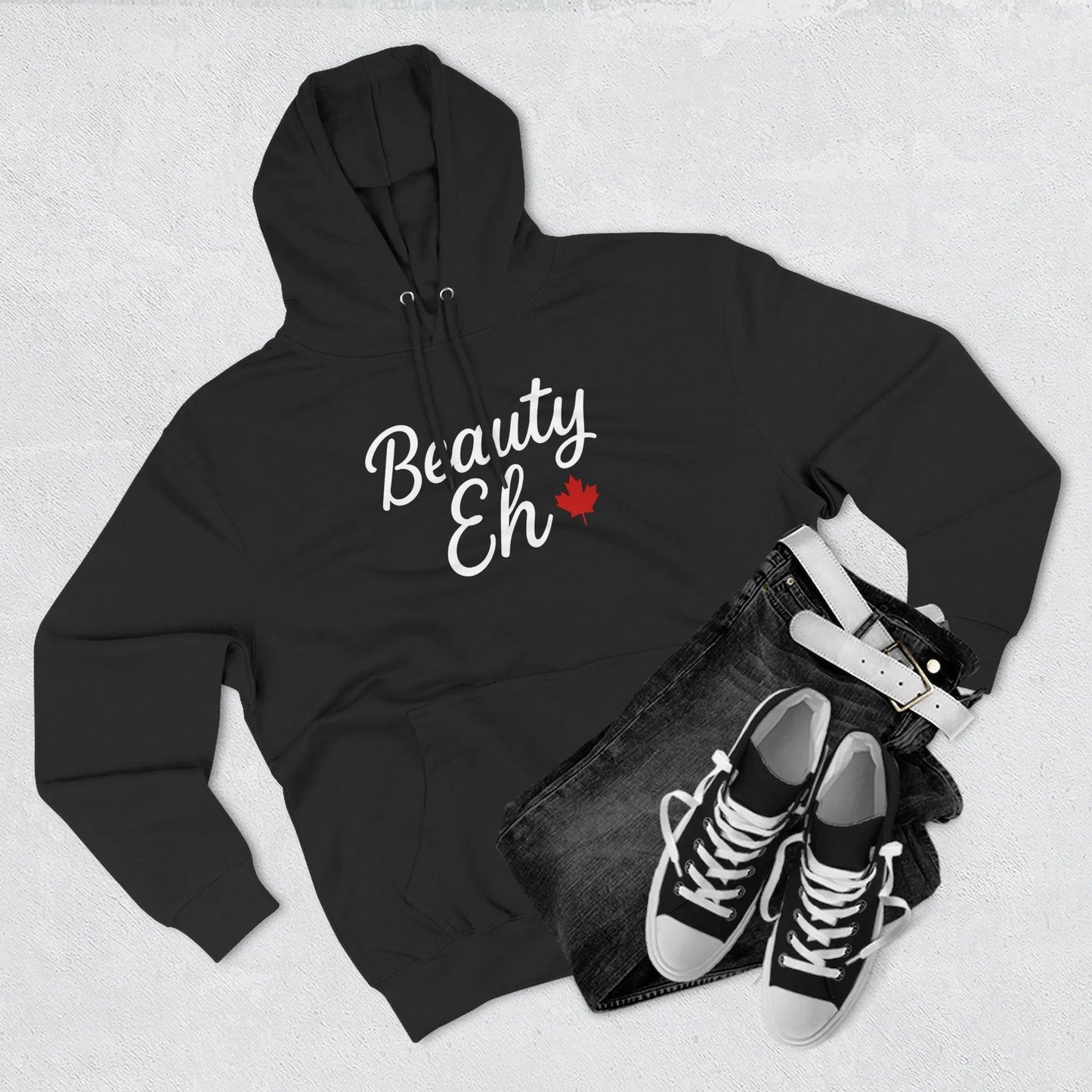 Maple Stick Fleece Hoodie – Canadian Beauty Eh Pullover