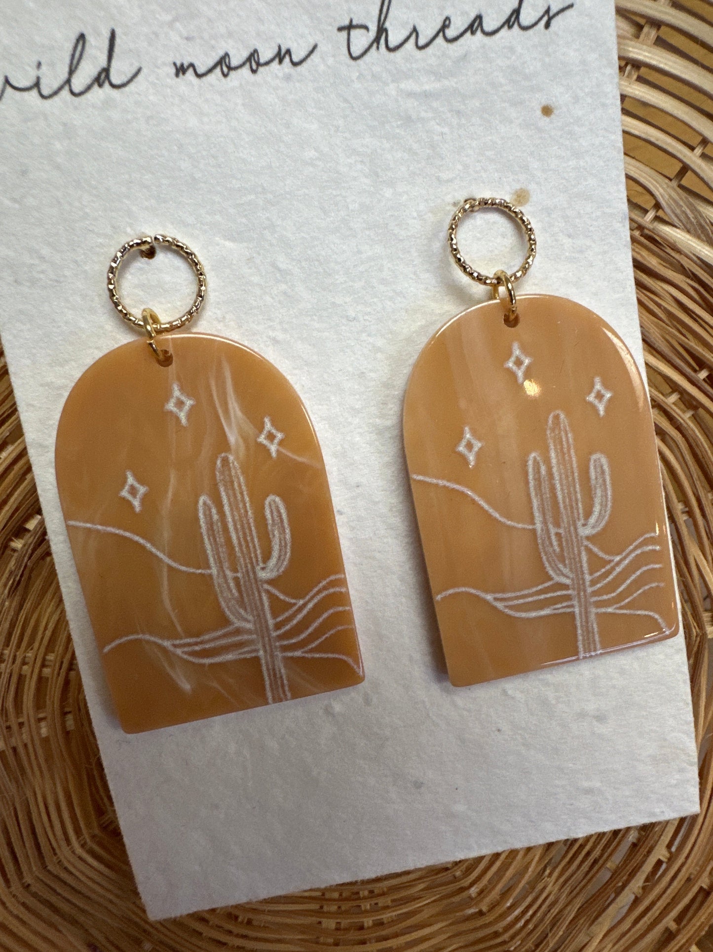 Wildmoon Threads Desert Night Earrings