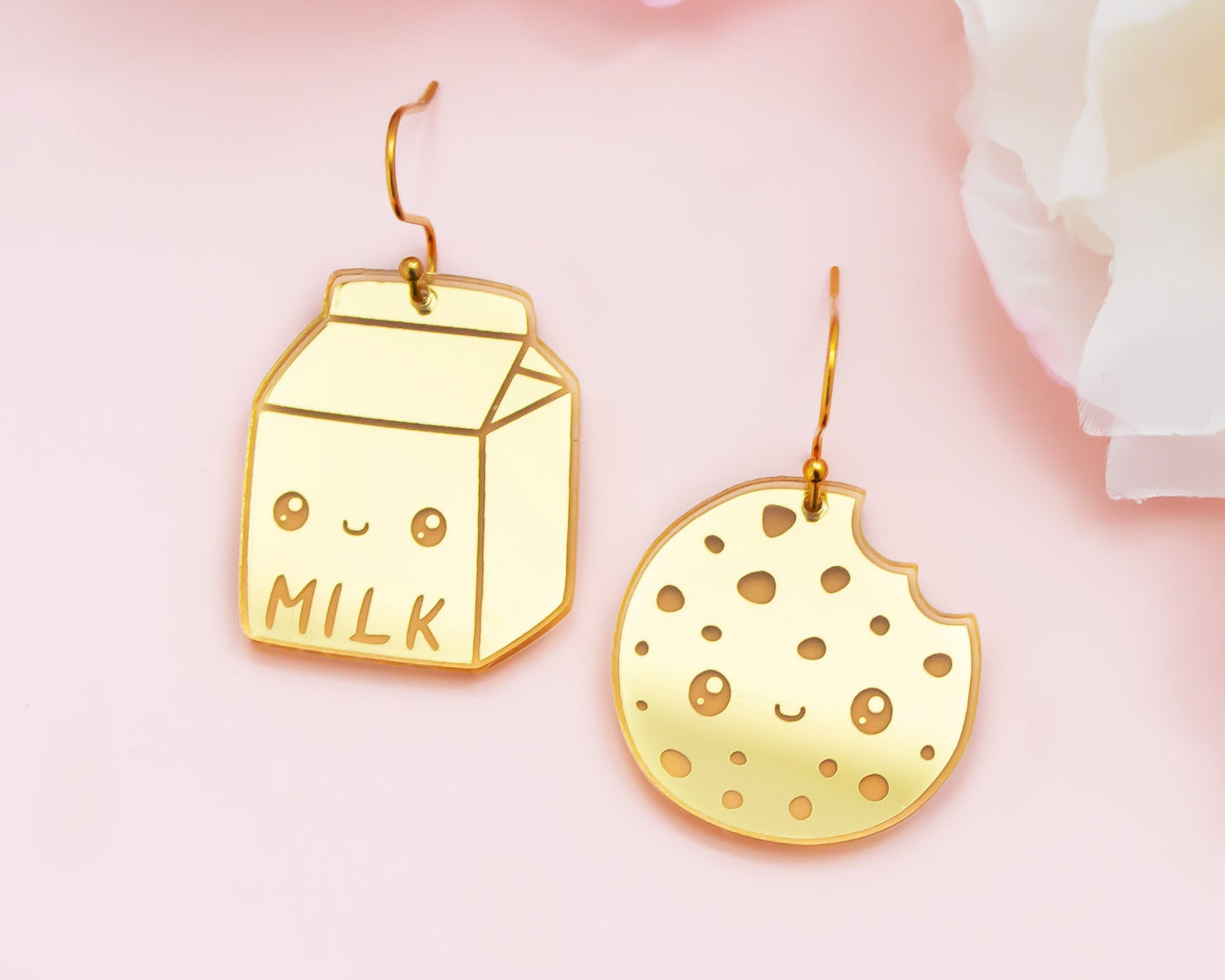 Milk & Cookies Mismatch Acrylic Earrings