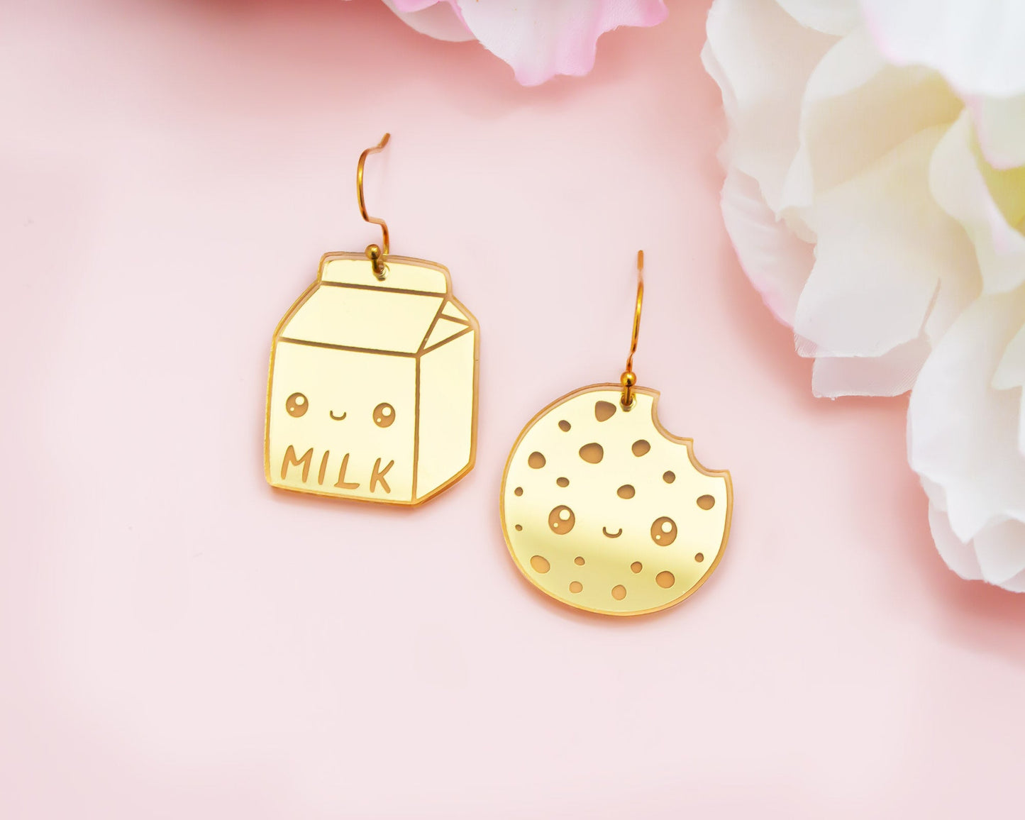 Milk & Cookies Mismatch Acrylic Earrings