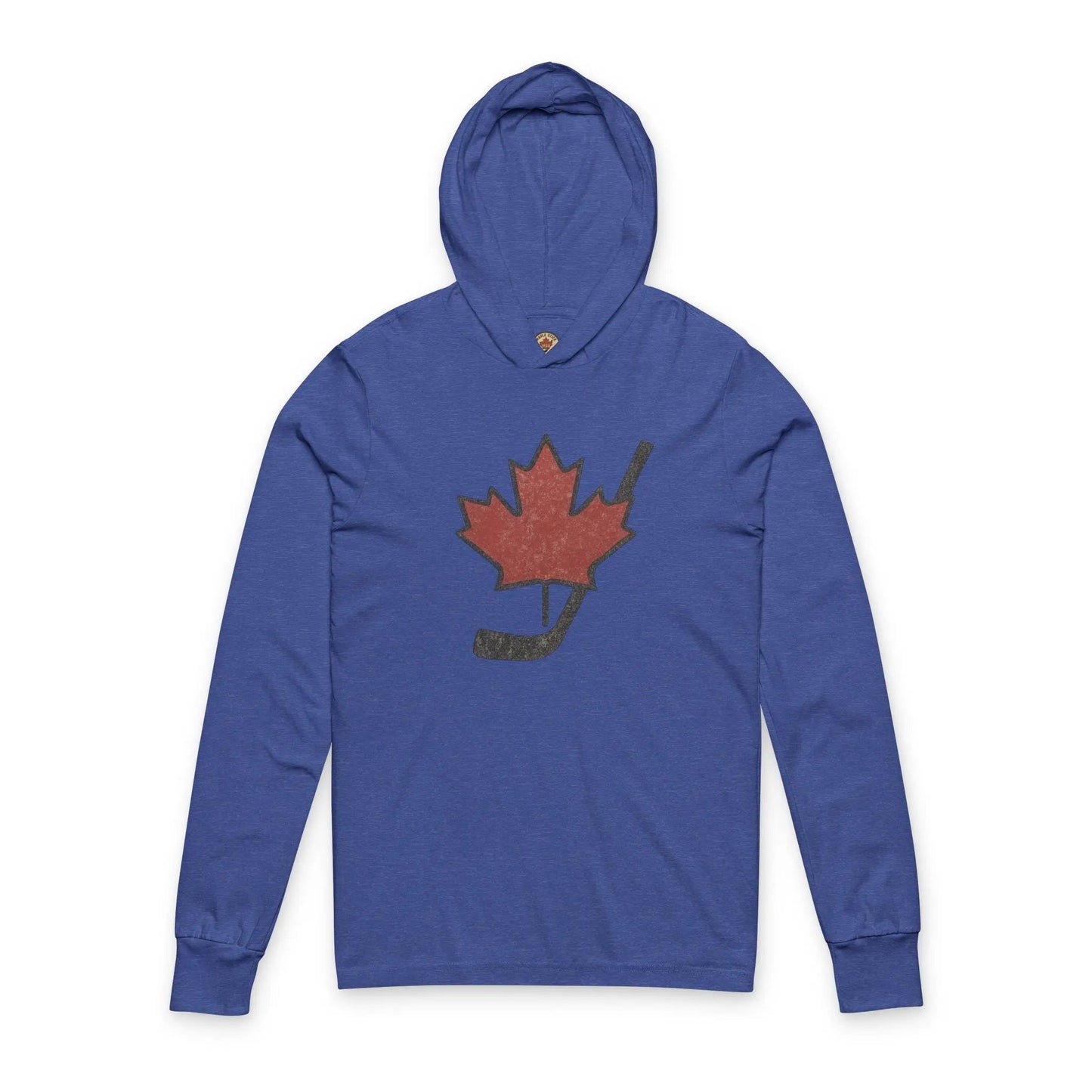 Vintage Maple Leaf Hockey Stick Hoodie - Canadian Hockey Pride